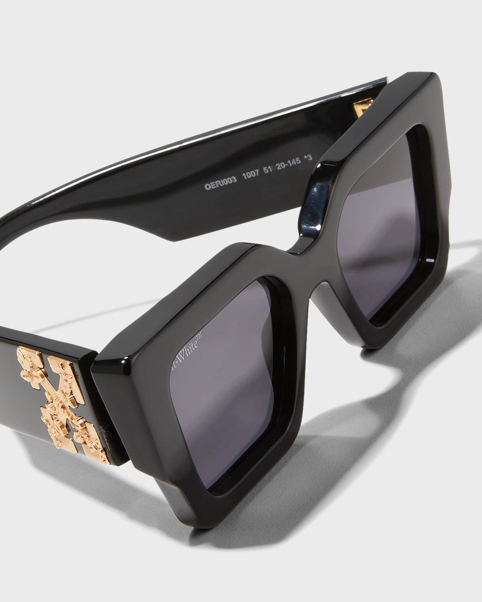 Off-White Catalina Arrow Square Acetate Sunglasses