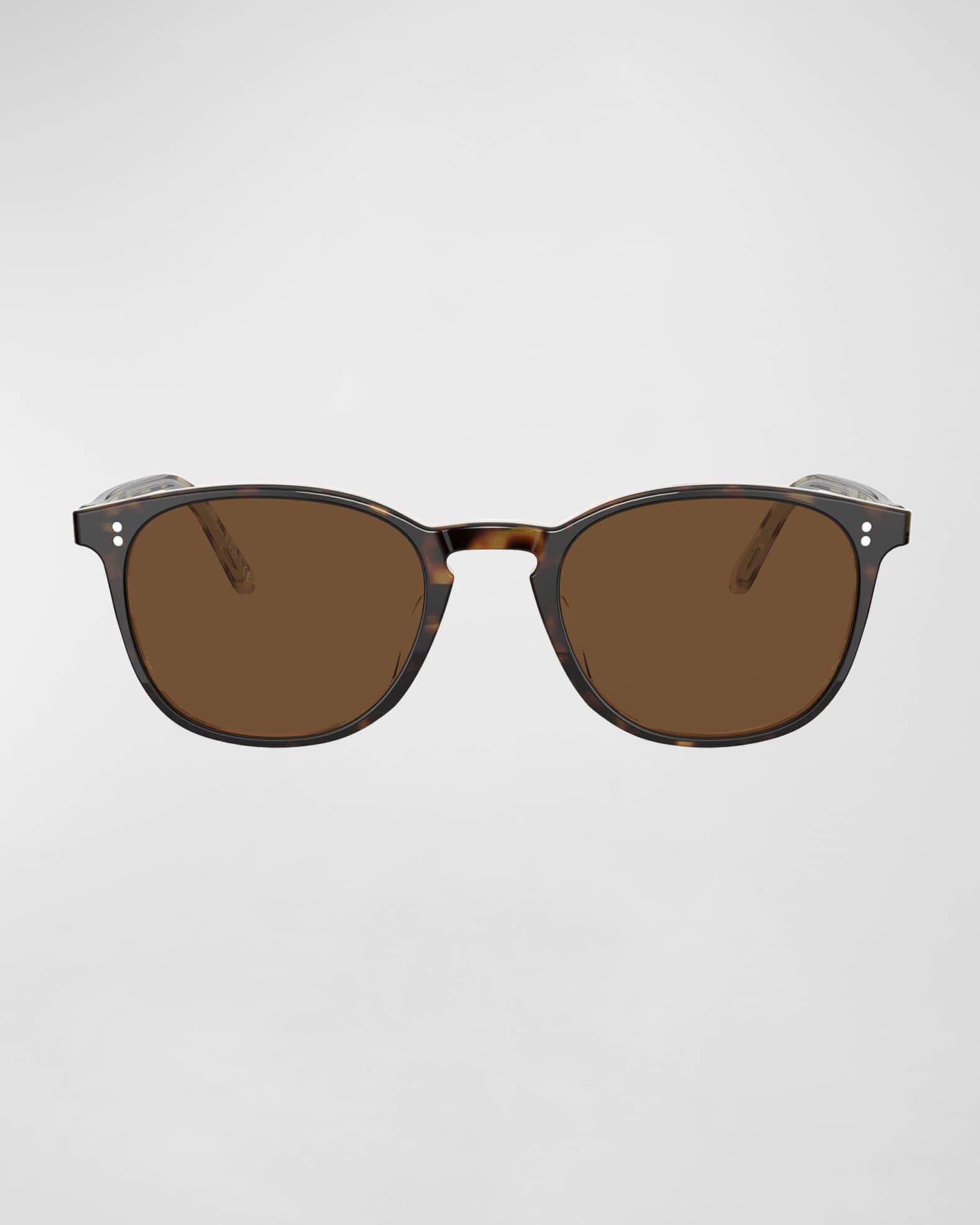 Oliver Peoples Men's Finley Vintage Rounded Square Sunglasses