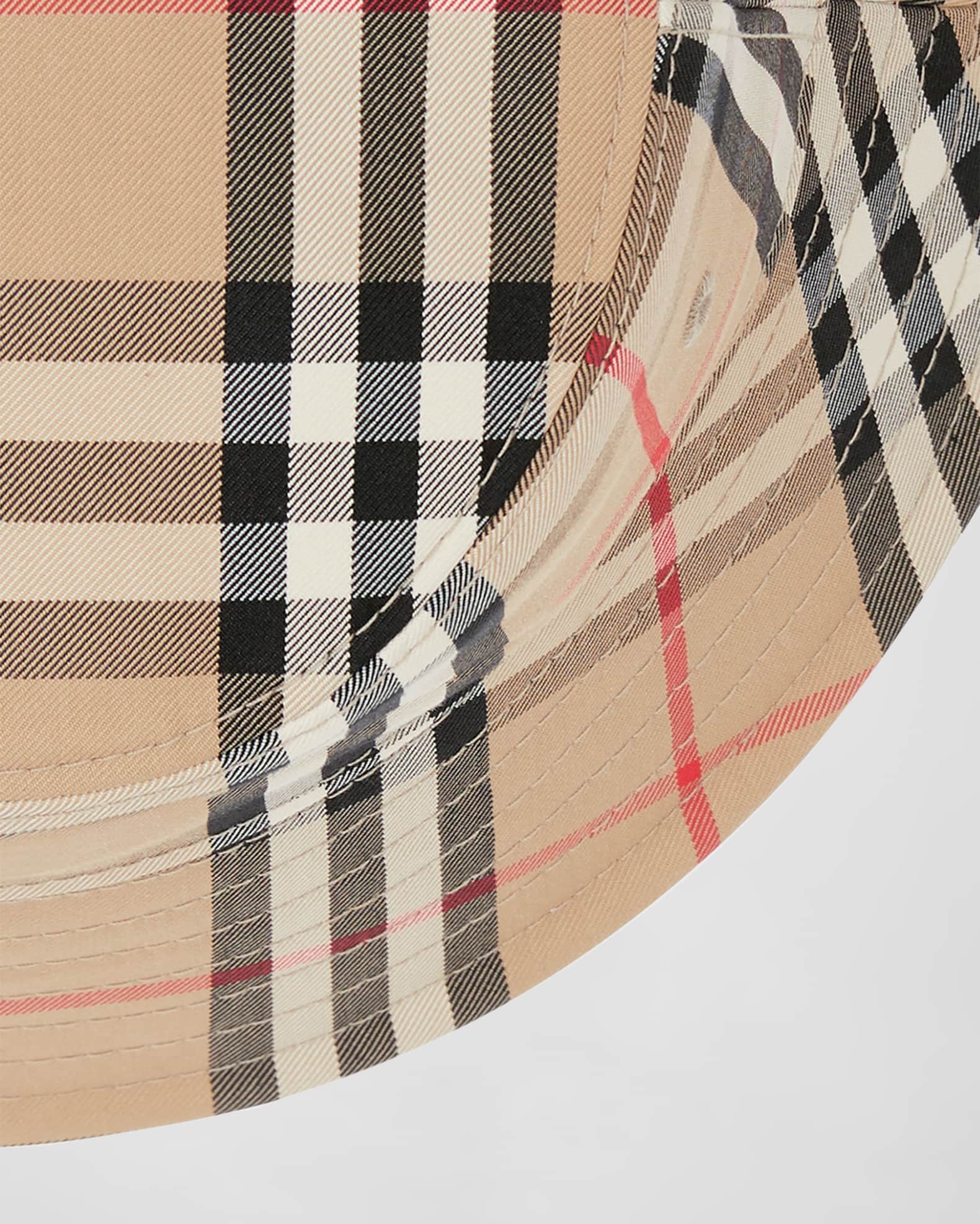 Burberry Check Print Twill Bucket Hat Neiman Marcus
