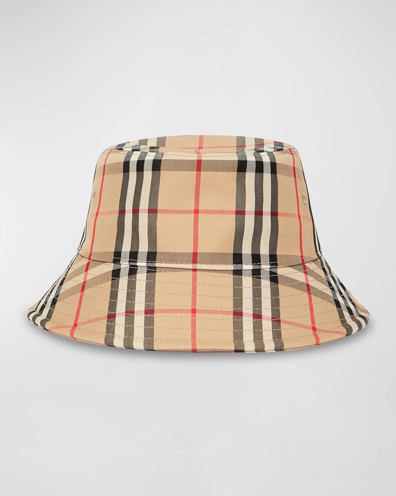 Burberry Fur Print Bucket Hat In Brown