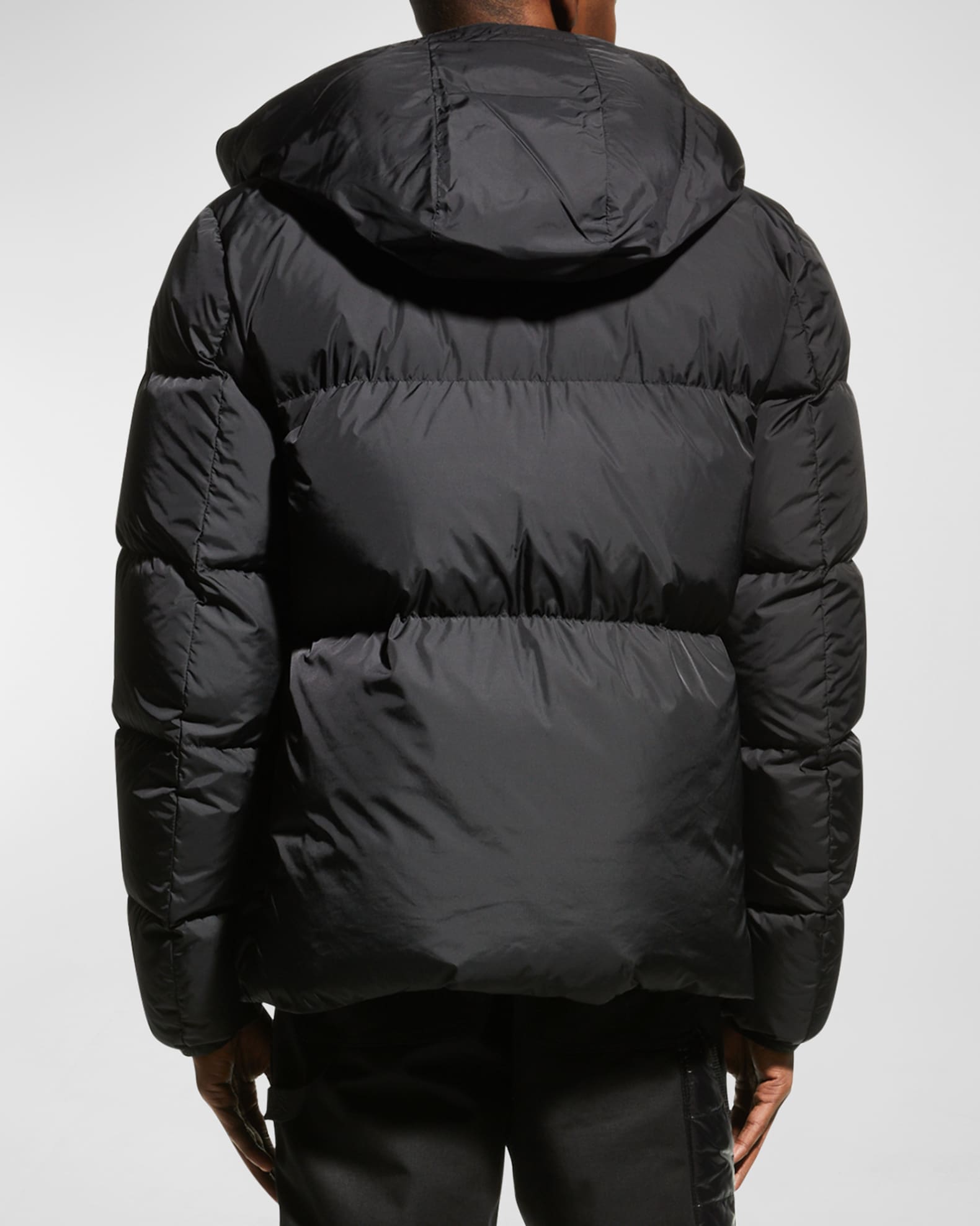 Moncler Men's Montcla Logo-Hood Puffer Jacket | Neiman Marcus