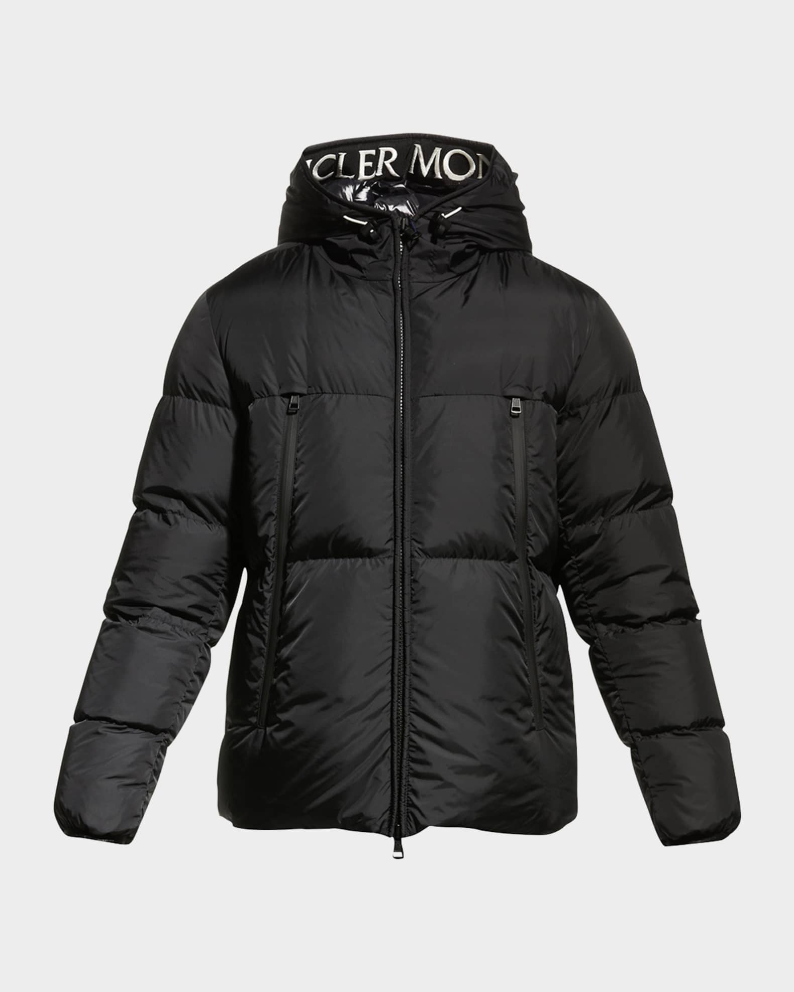 Moncler Men s Montcla Logo Hood Puffer Jacket Neiman Marcus