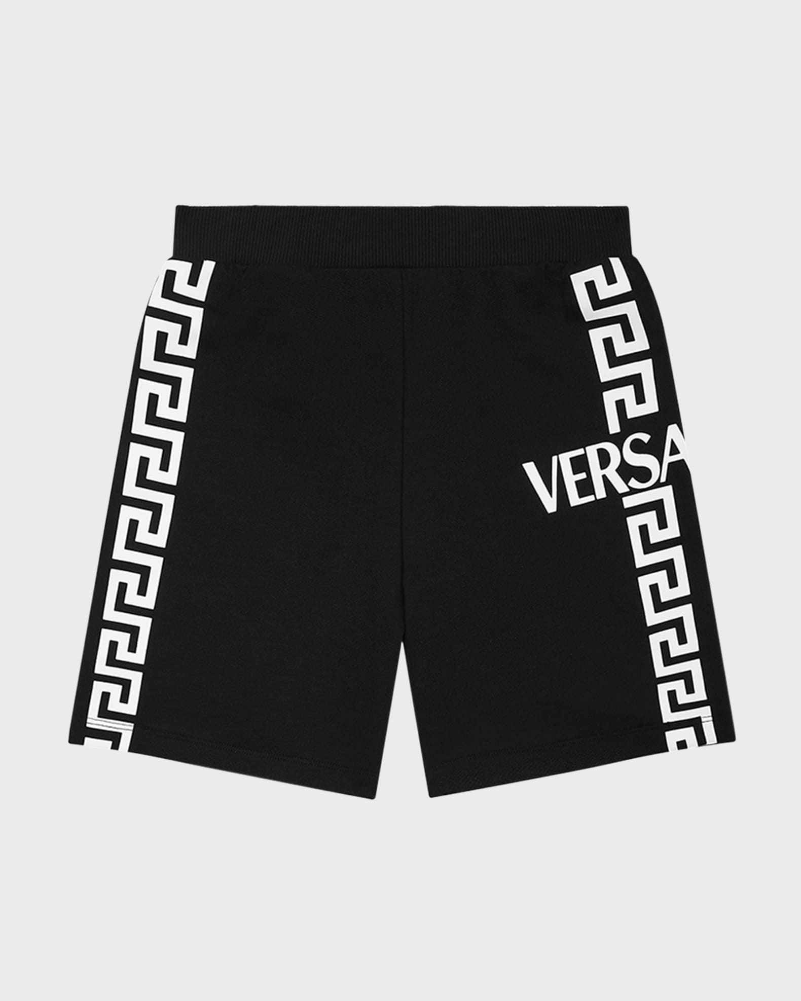 Versace Boy's Greca Logo Bermuda Shorts, Sizes 4-6 | Neiman Marcus