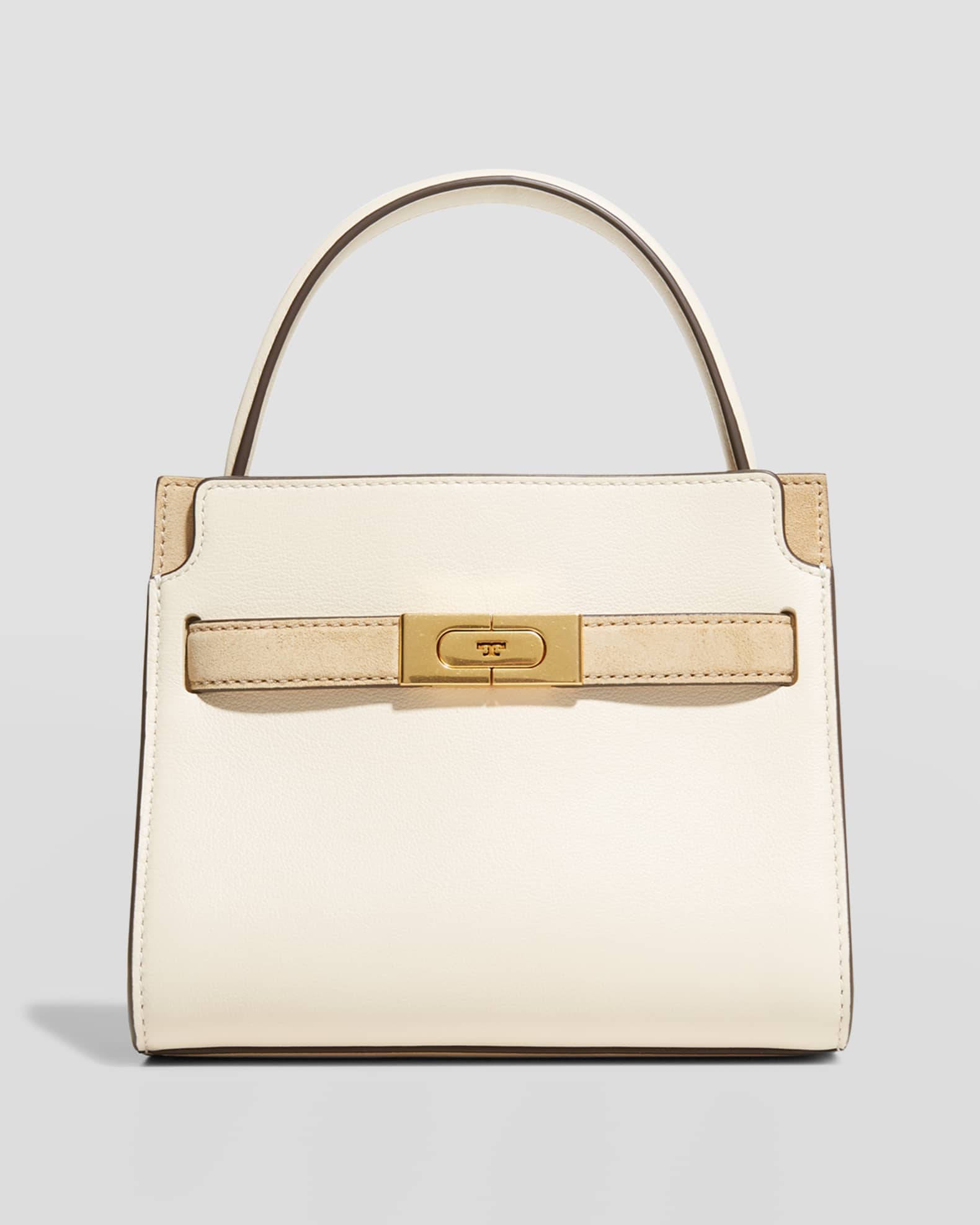 Tory Burch Cream Lee Radziwill Petite Double Bag