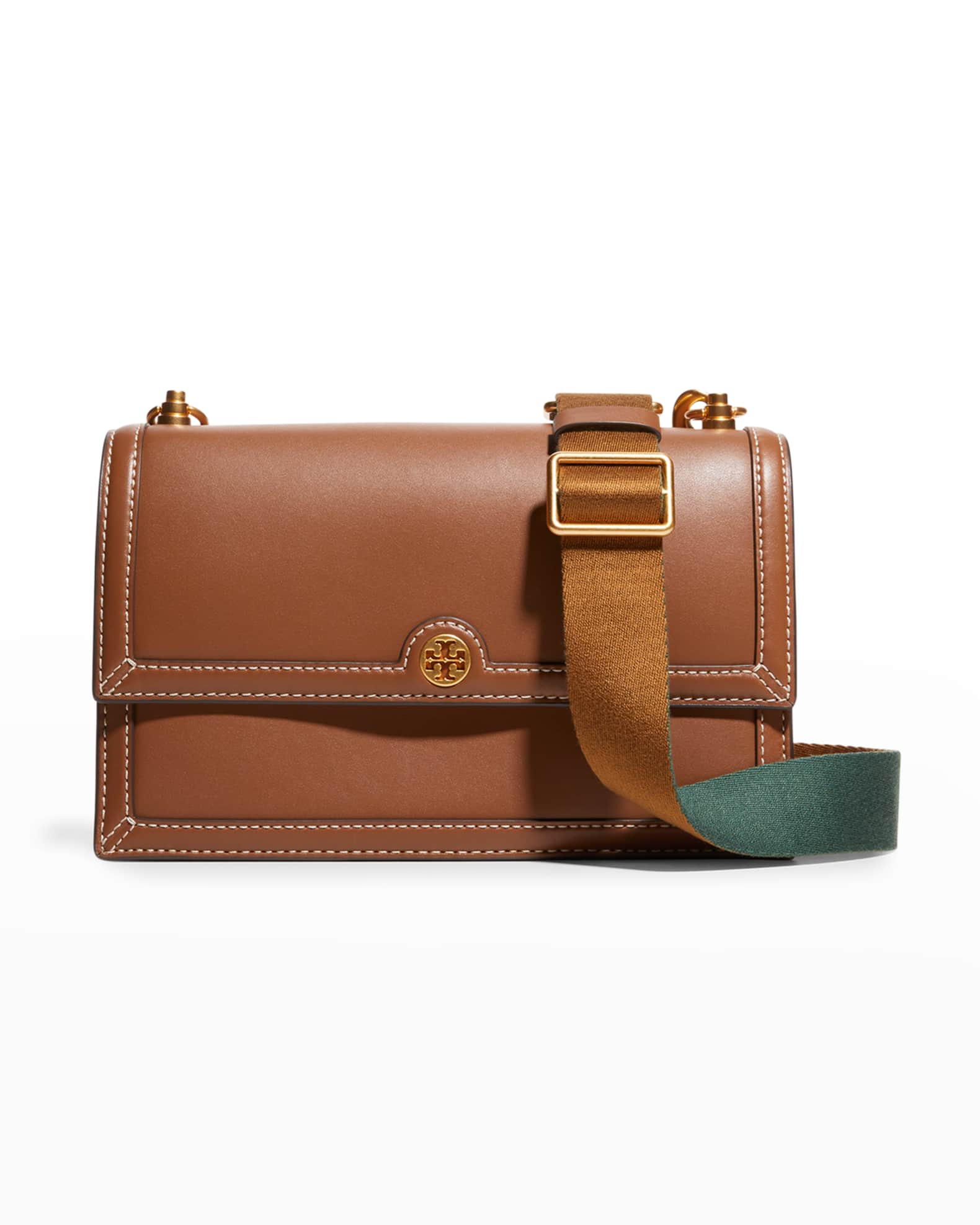 Tory Burch T Monogram Leather Shoulder Bag | Neiman Marcus