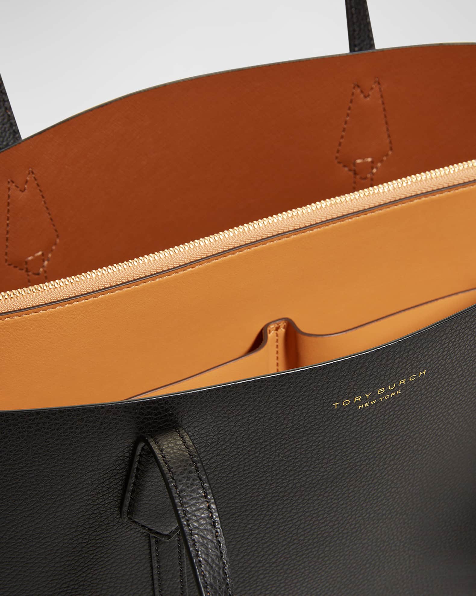 Perry Leather Shopper Tote Bag 1