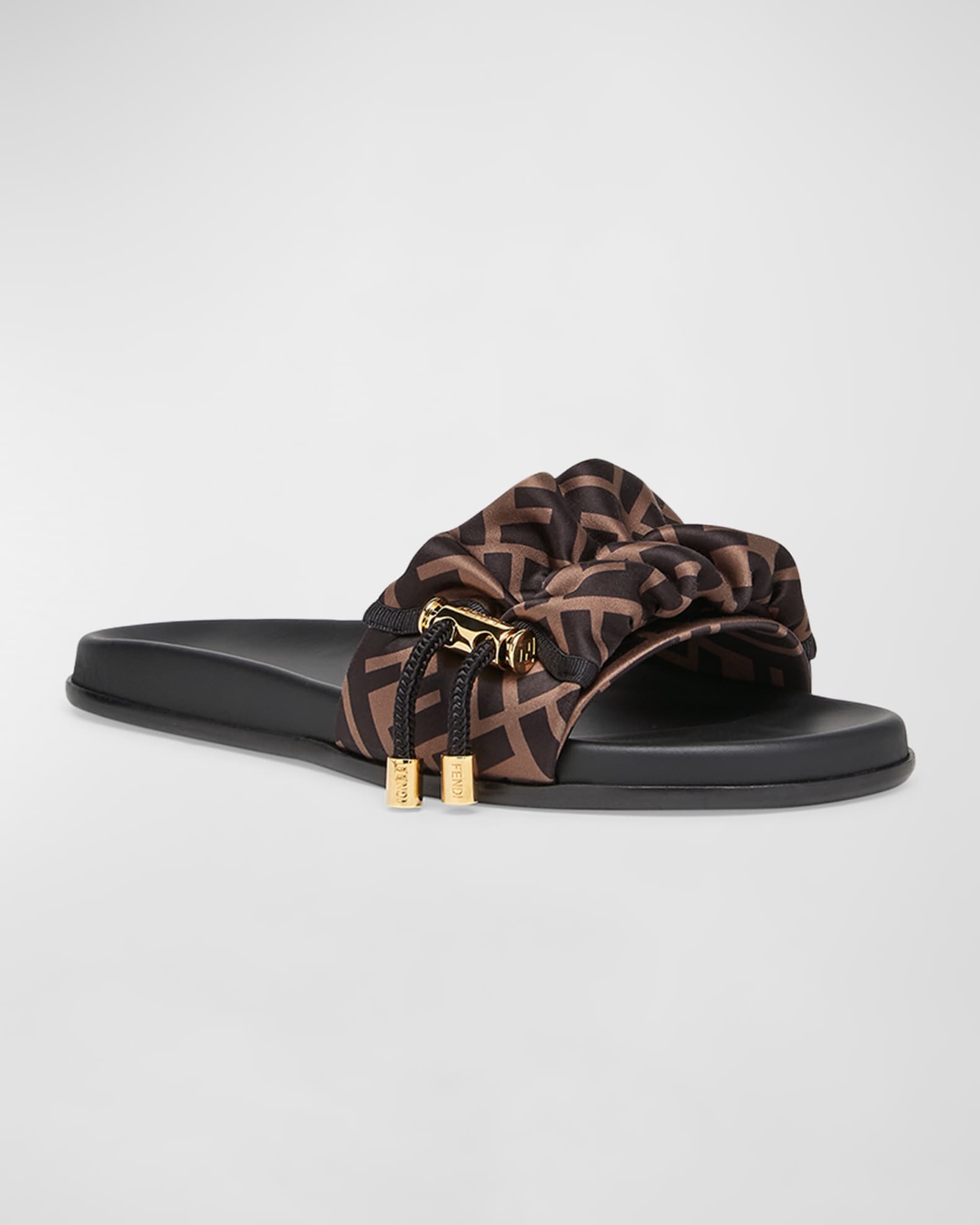 Fendi FF Vertigo Satin Slide