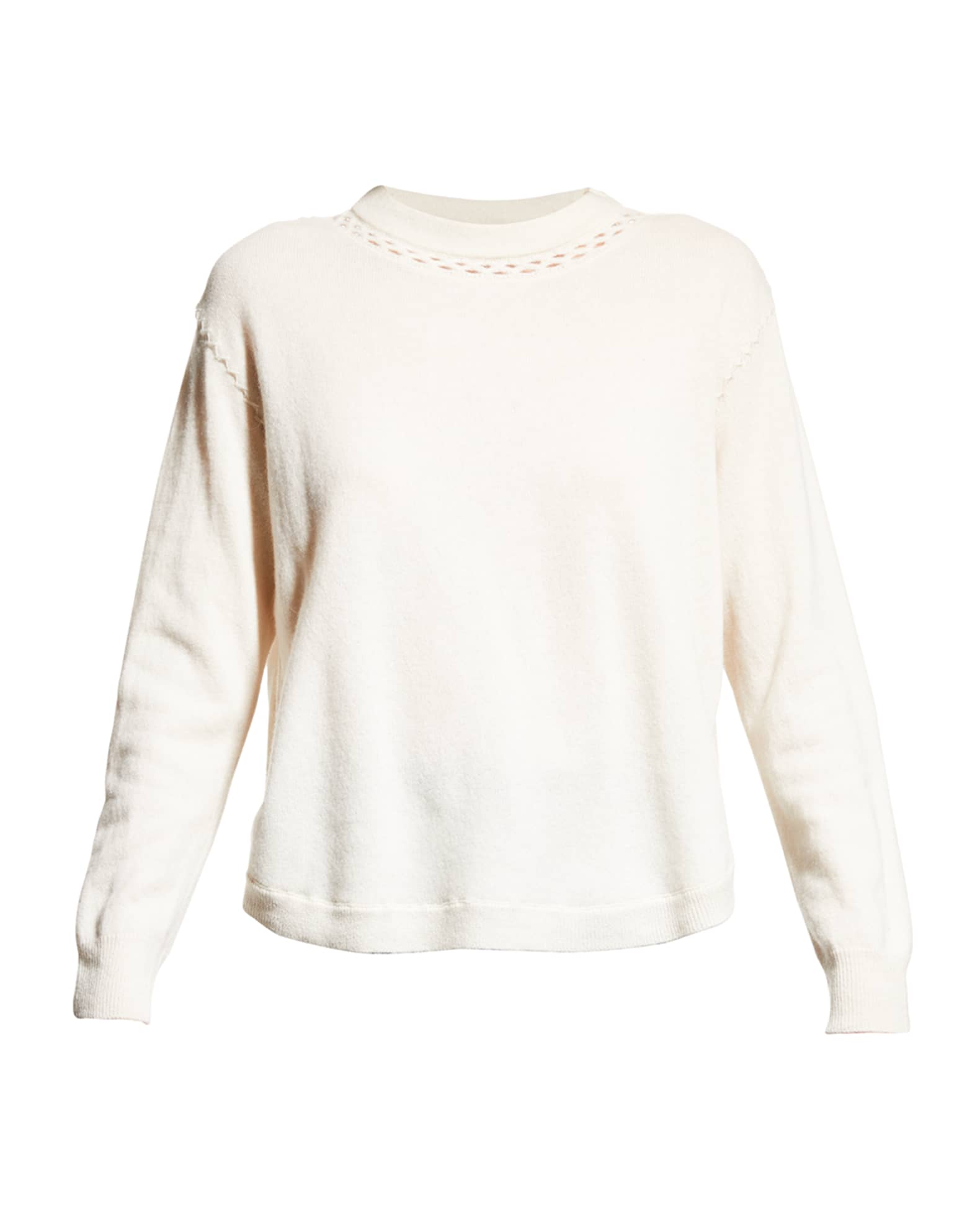 Kobi Halperin Luna Wool-Cashmere Cutout Sweater | Neiman Marcus