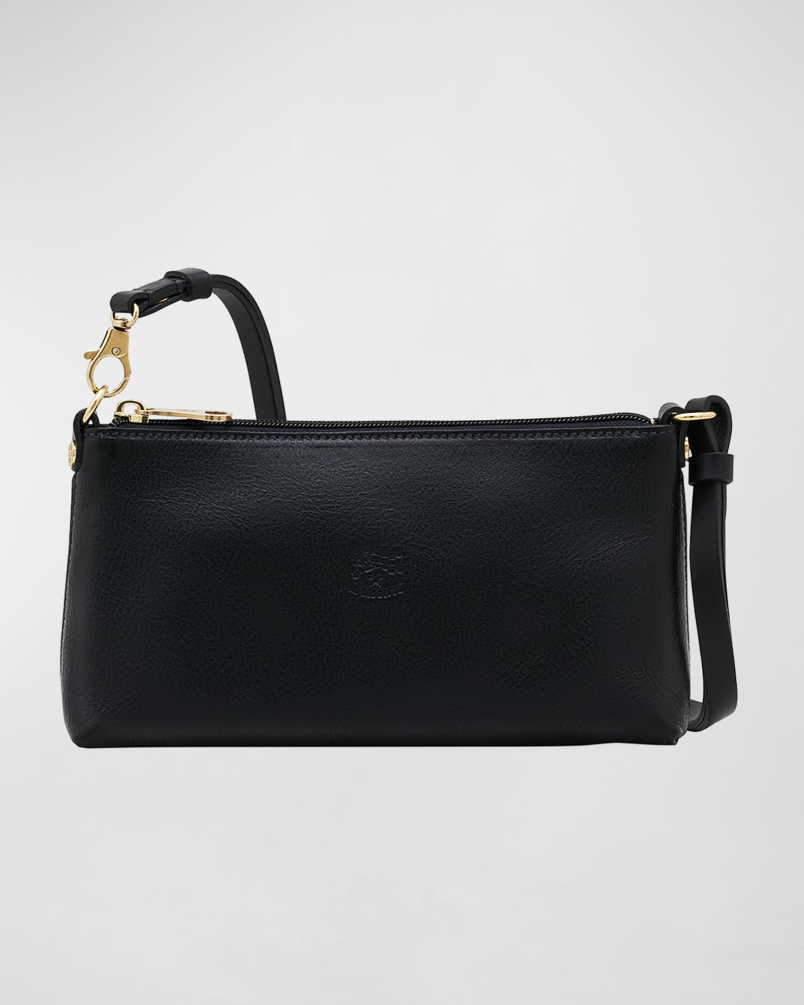Il Bisonte Mini Zip Leather Crossbody Bag | Neiman Marcus