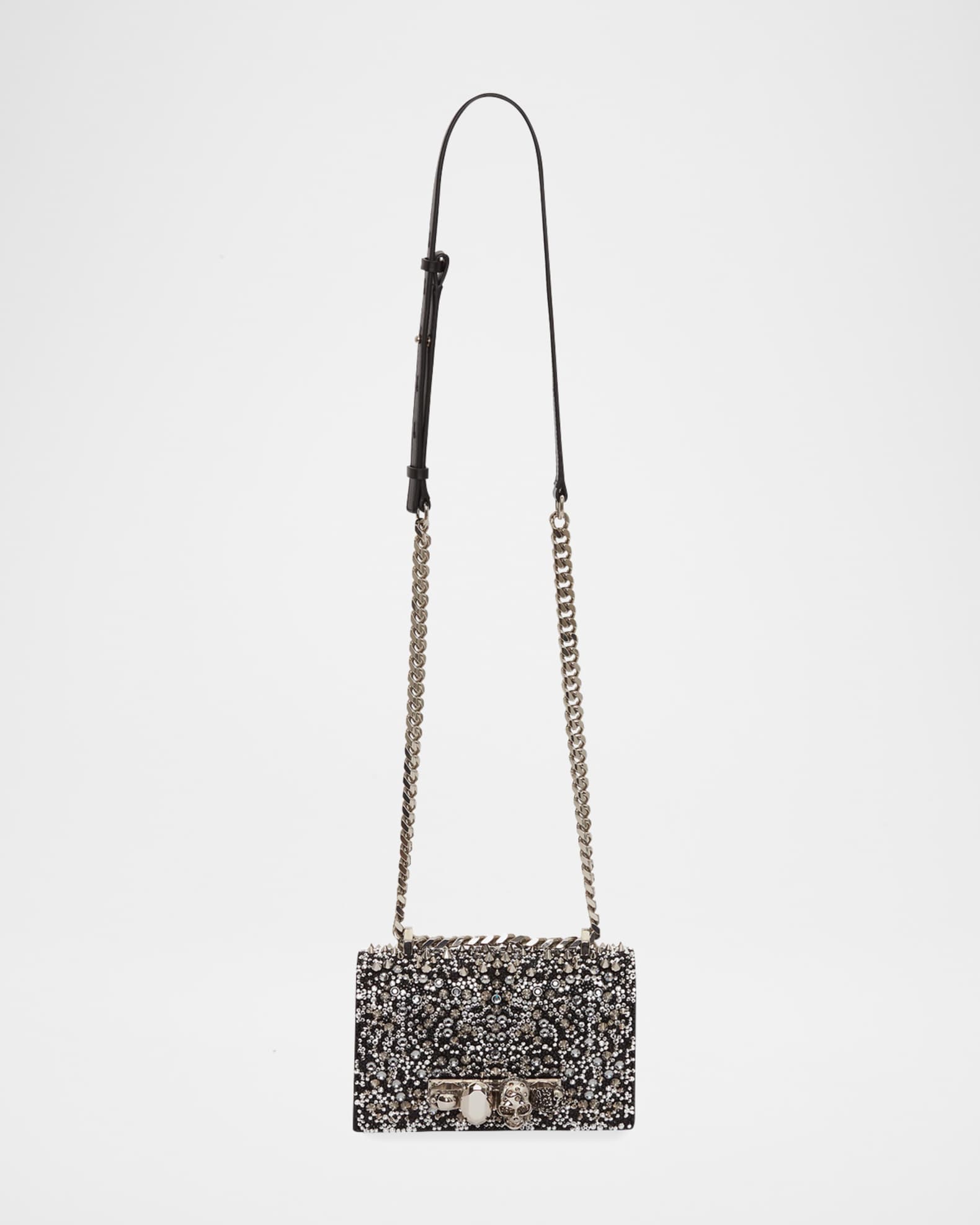 Jeweled Mini Crystal Satchel Bag 1
