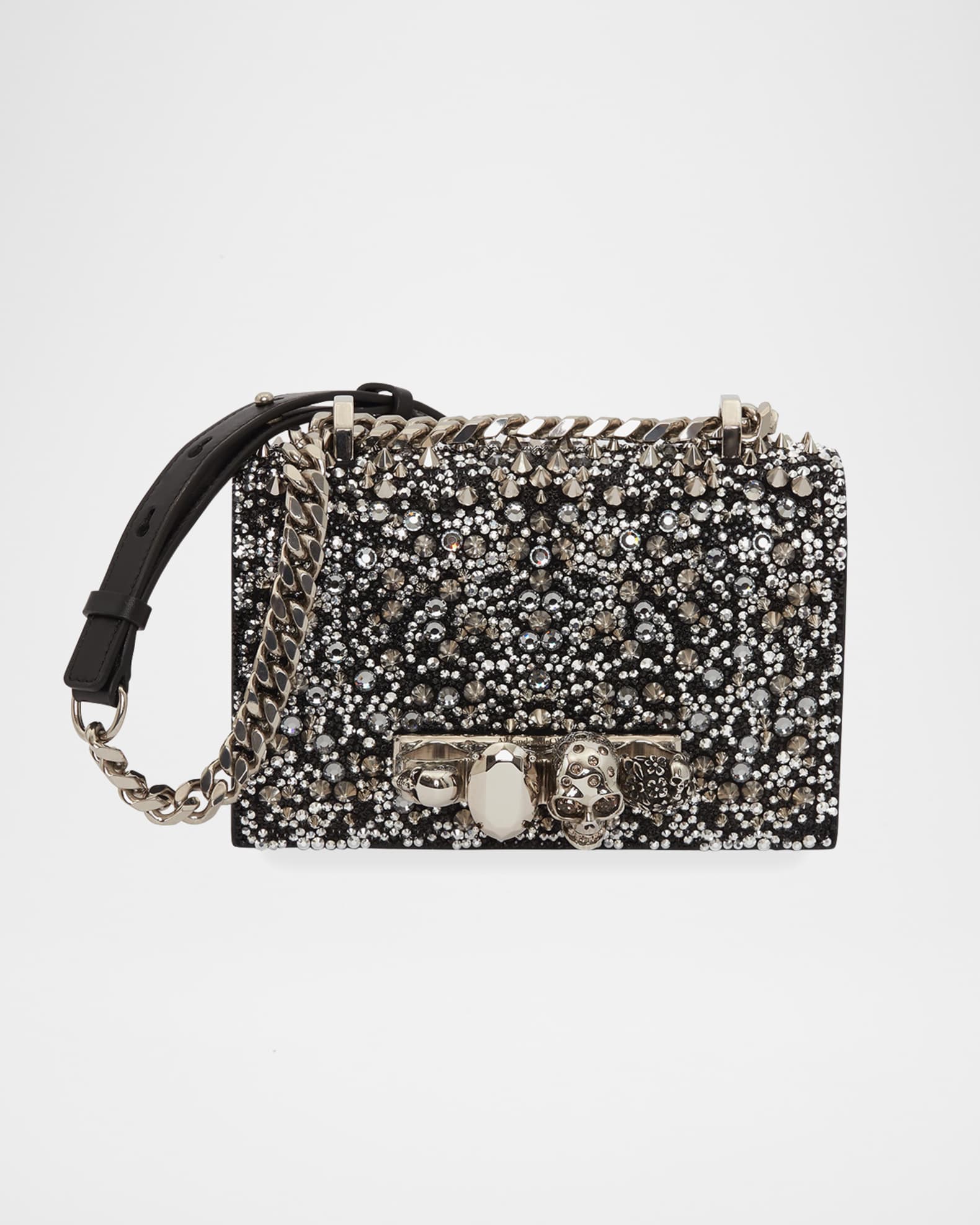 Jeweled Mini Crystal Satchel Bag 0