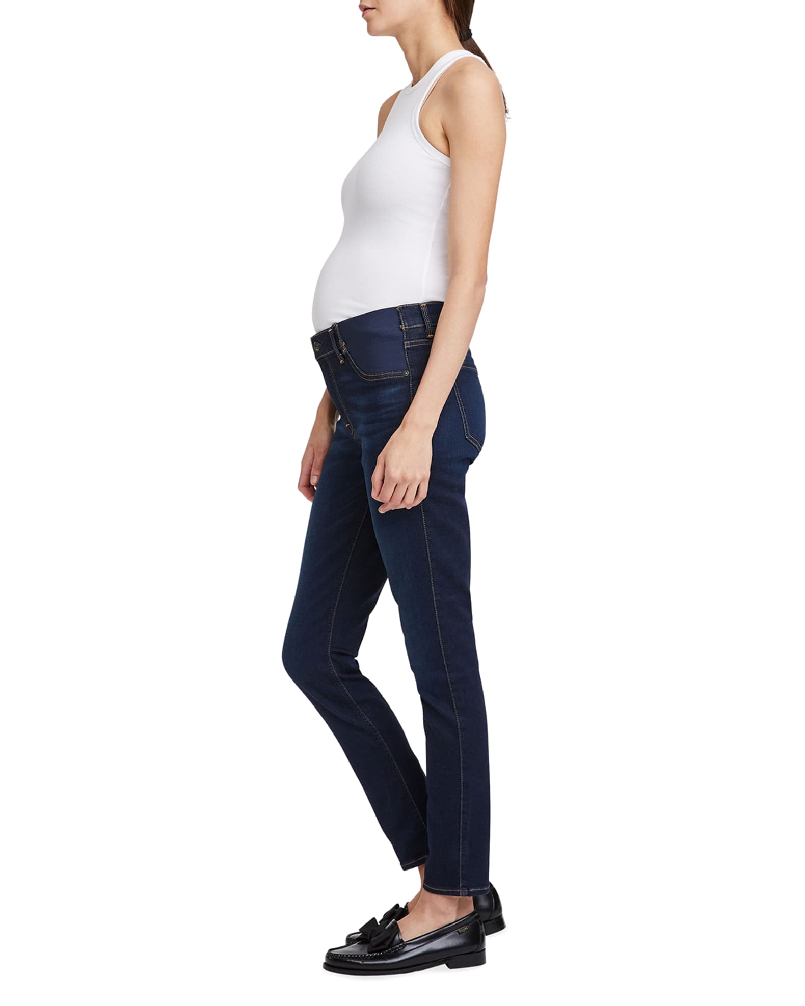 essence Hertogin klassiek 7 for all mankind Maternity Ankle Skinny Jeans | Neiman Marcus