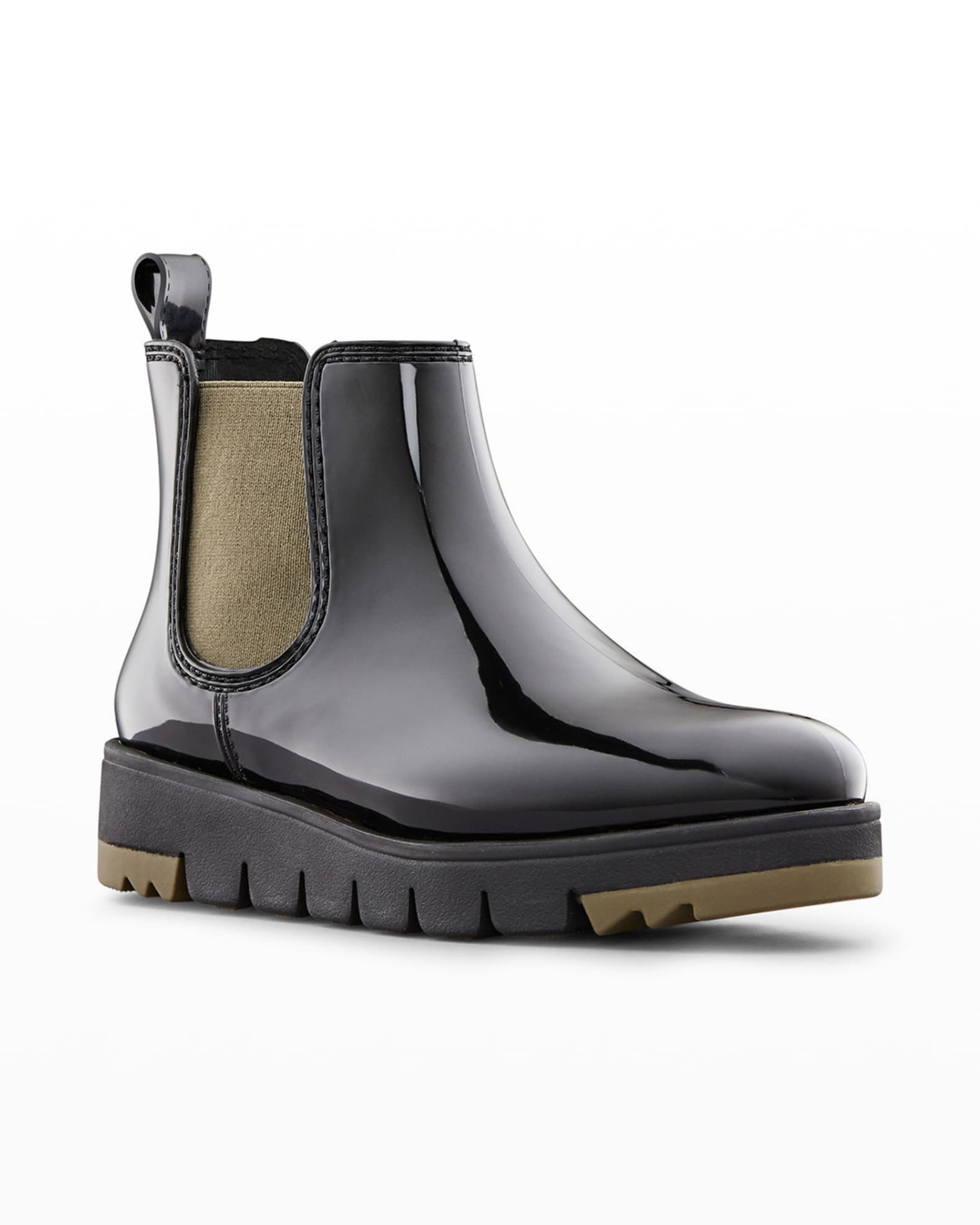 Cougar Firenze Glossy Chelsea Rain Boots | Neiman Marcus