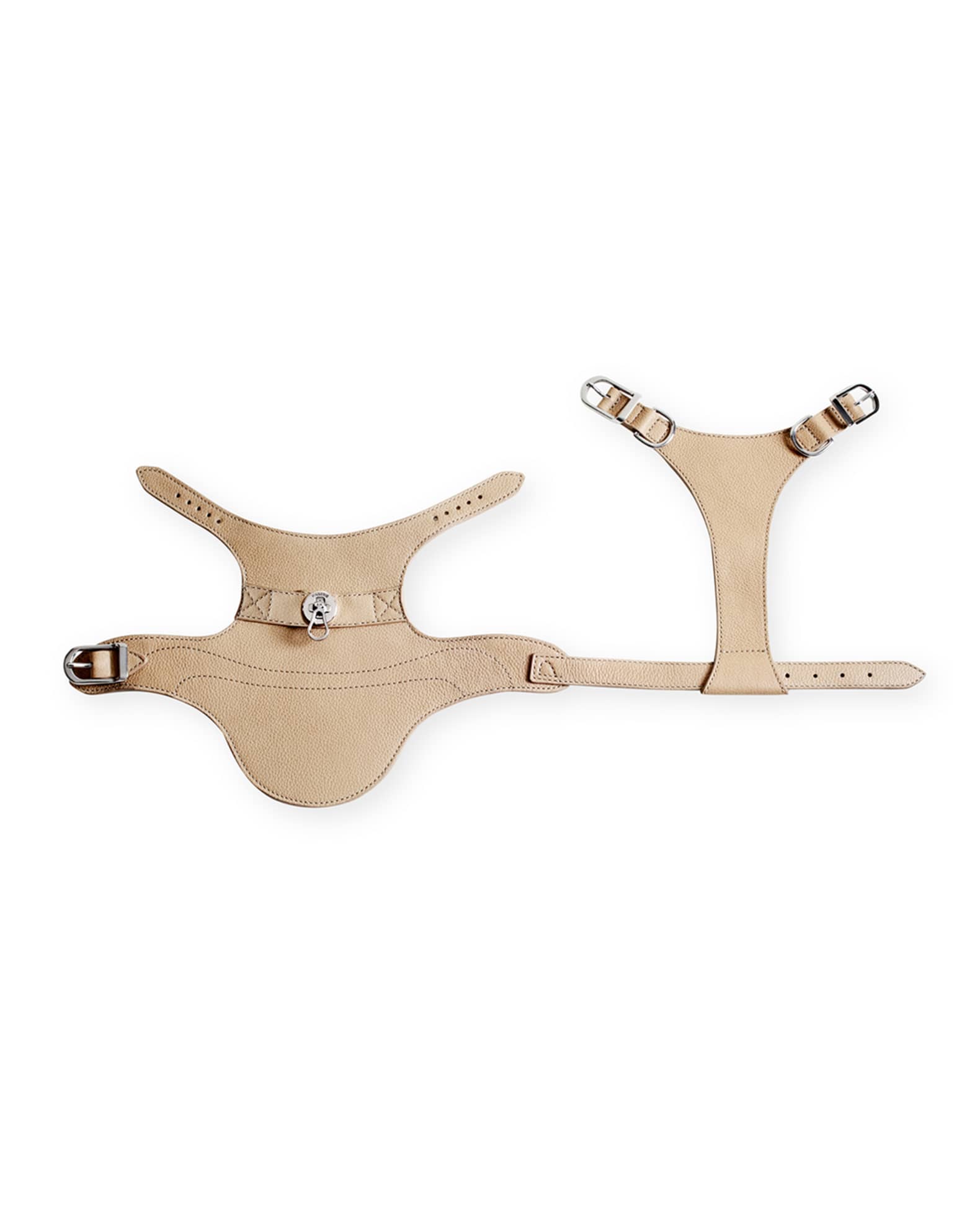 Pagerie The Babbi Leather Dog Harness - Sand - Size Medium