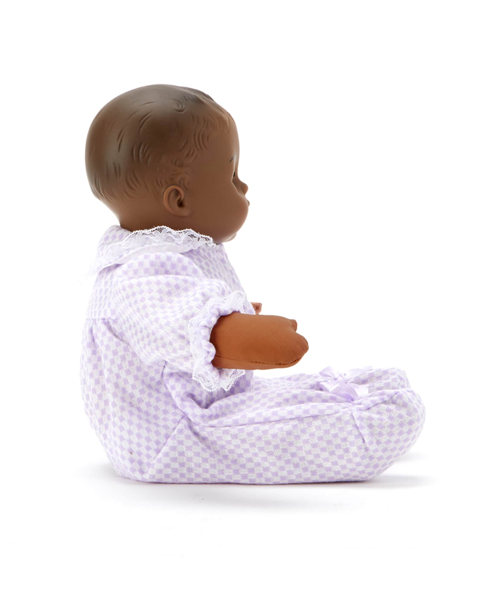 Huggum Lavender Check Doll, 12" 1