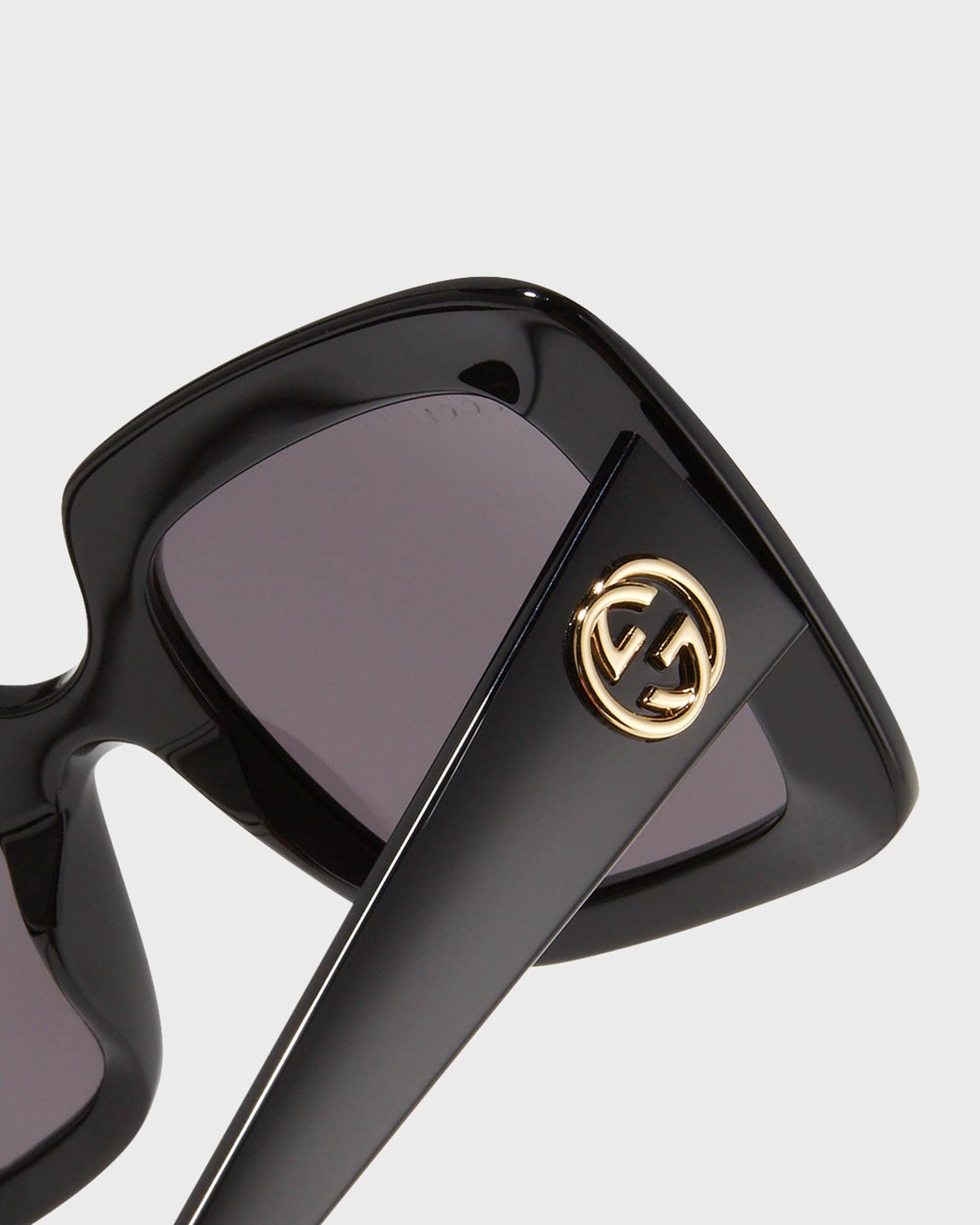 Gucci Interlocking G Oversized Square Acetate Sunglasses Neiman Marcus