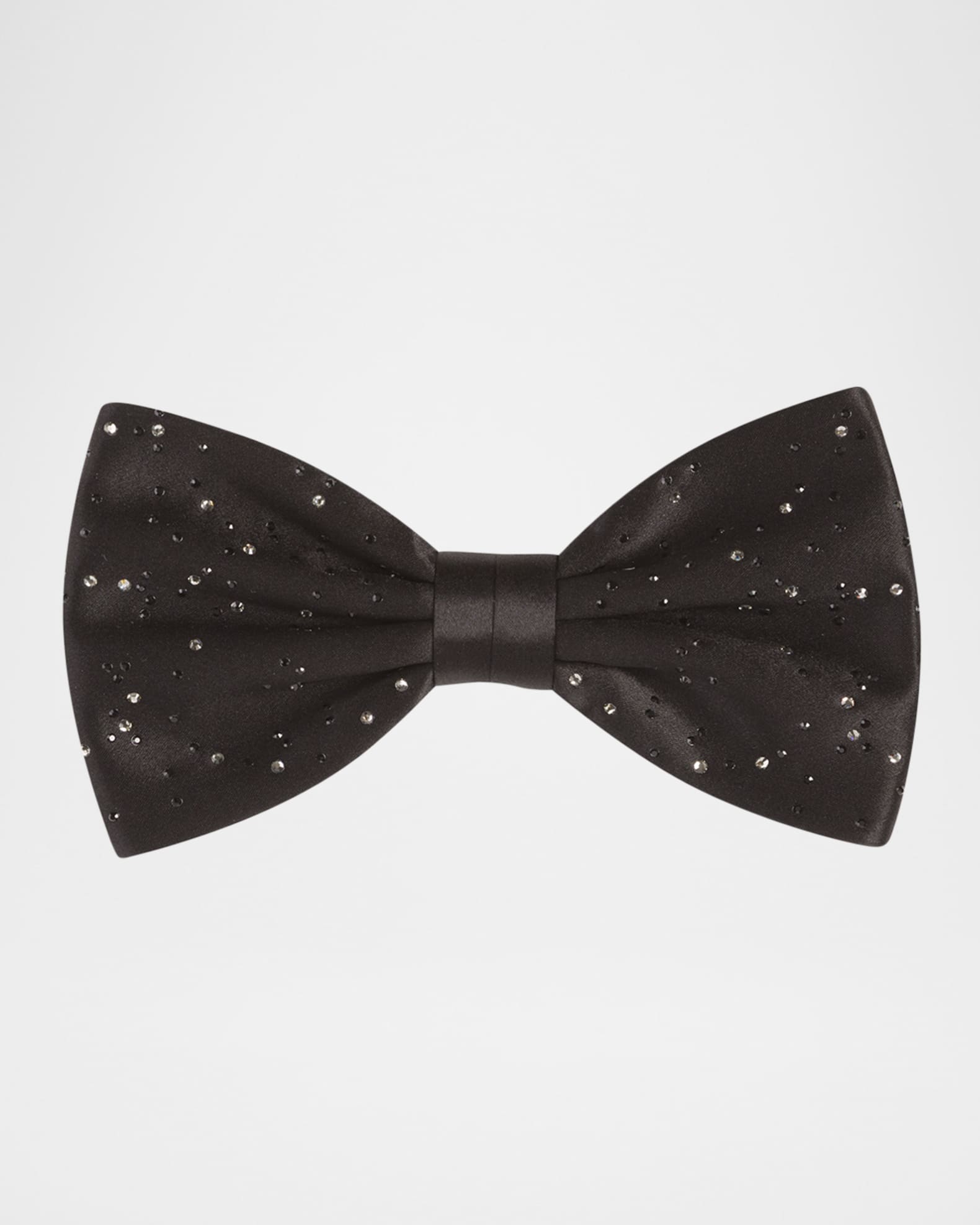 Men's Crystal Satin Bow Tie 0