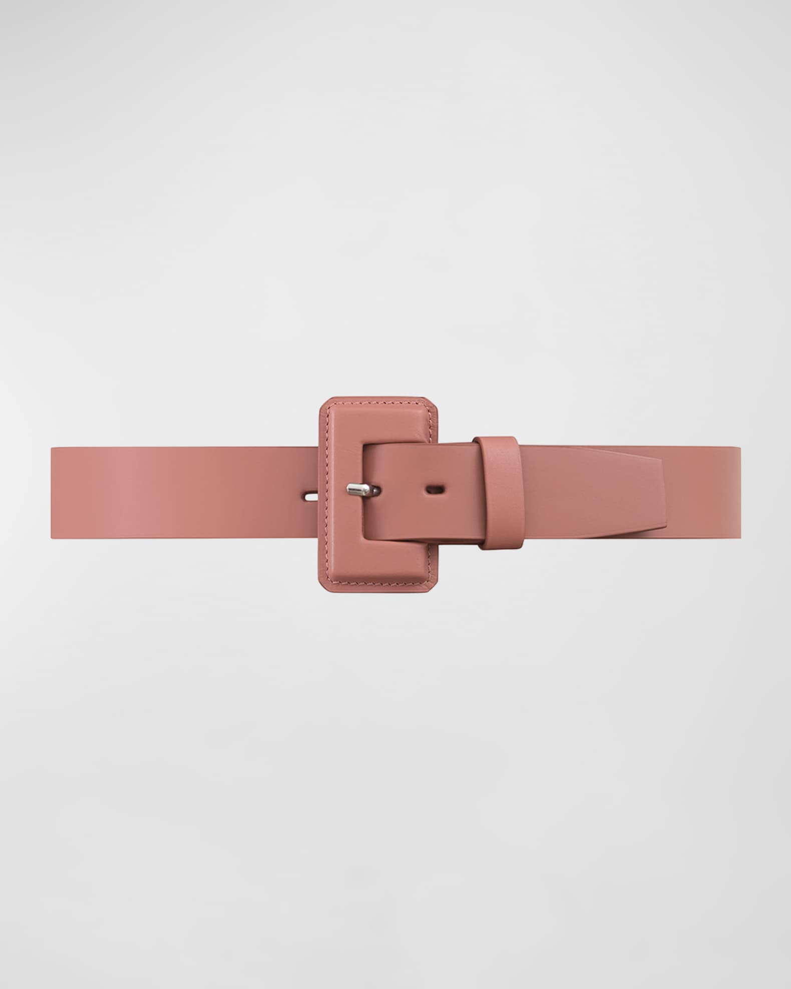 Vaincourt Paris La Petite Merveilleuse Timeless Leather Belt with Covered Buckle