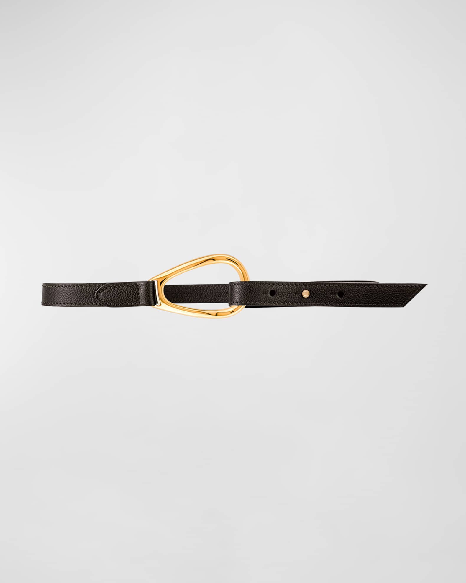 Vaincourt Paris L'Adorable Small Pebbled Leather Belt | Neiman Marcus