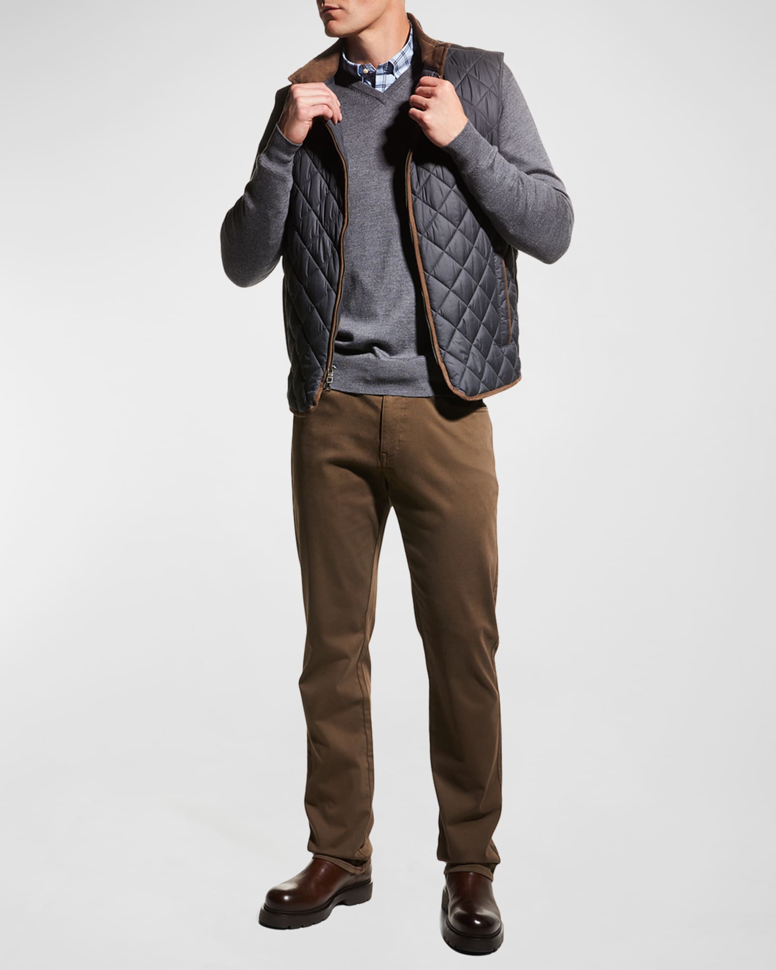 Peter Millar Men's Crown Essex Quilted Vest Neiman Marcus