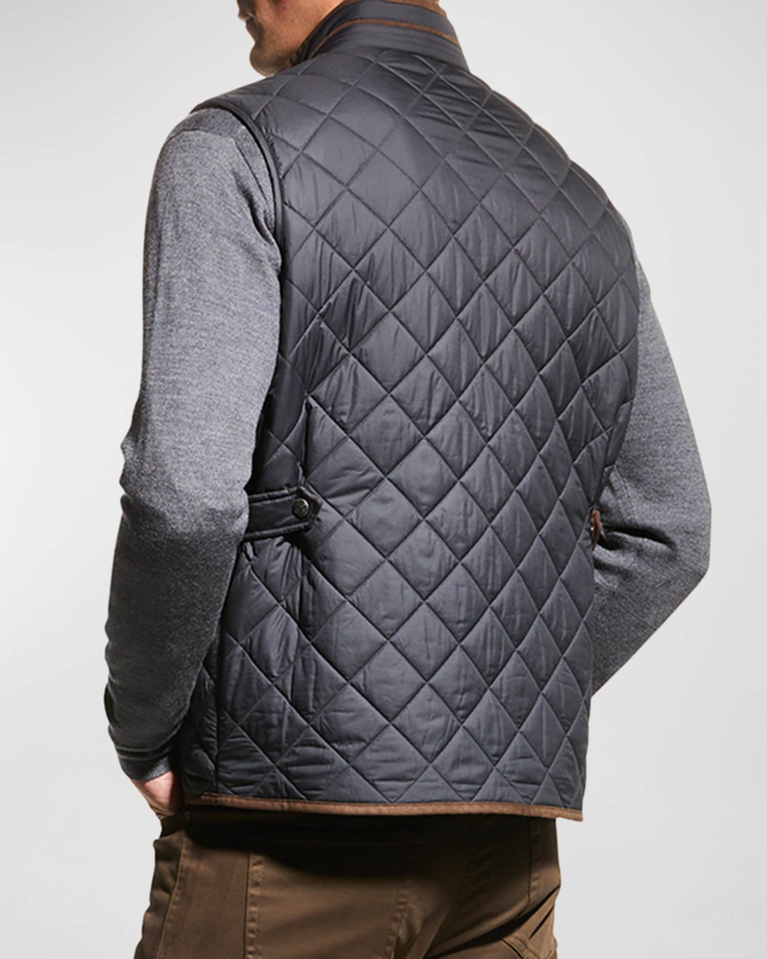 Peter Millar Men's Crown Essex Quilted Vest Neiman Marcus