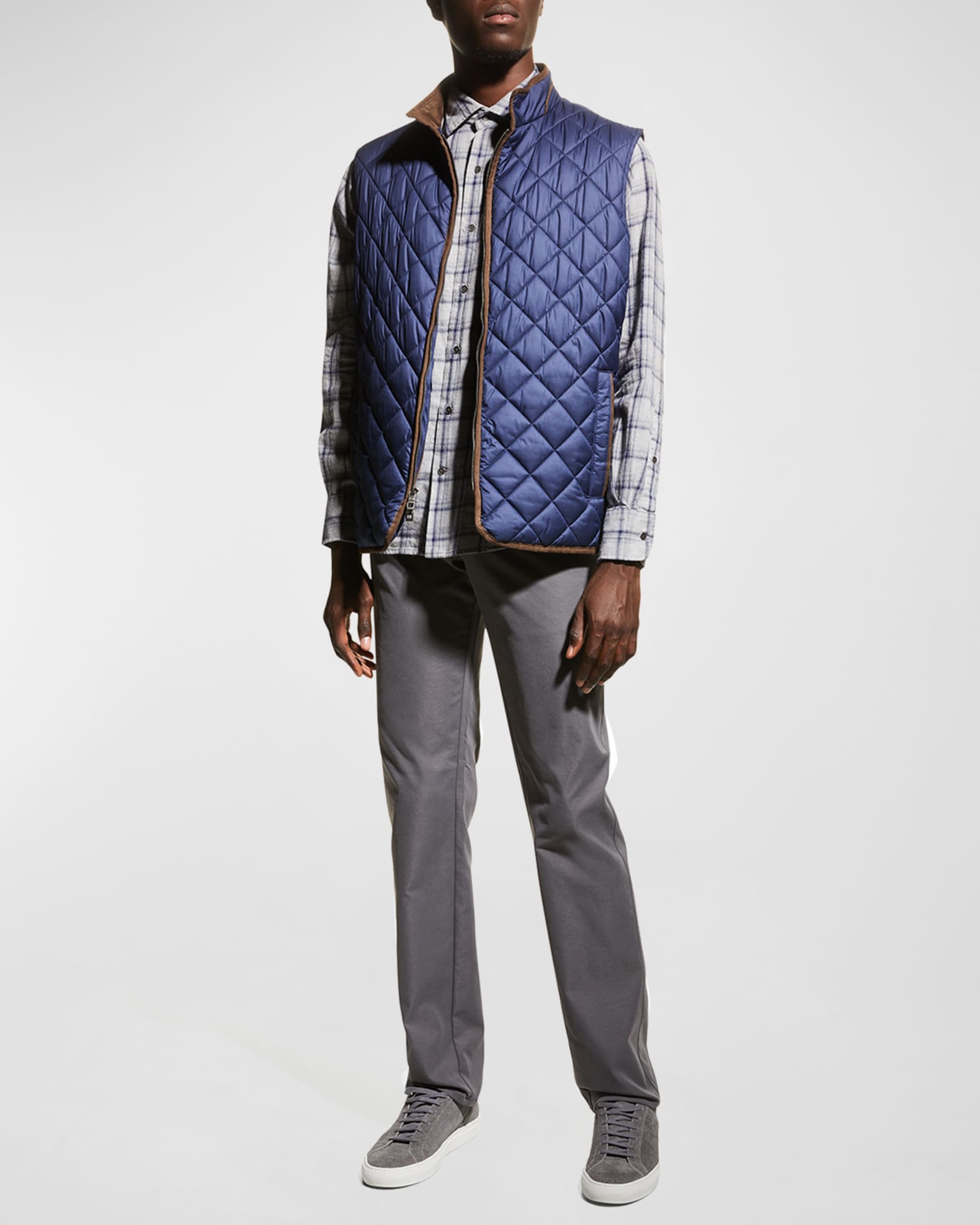 Peter Millar Men's Crown Essex Quilted Vest Neiman Marcus