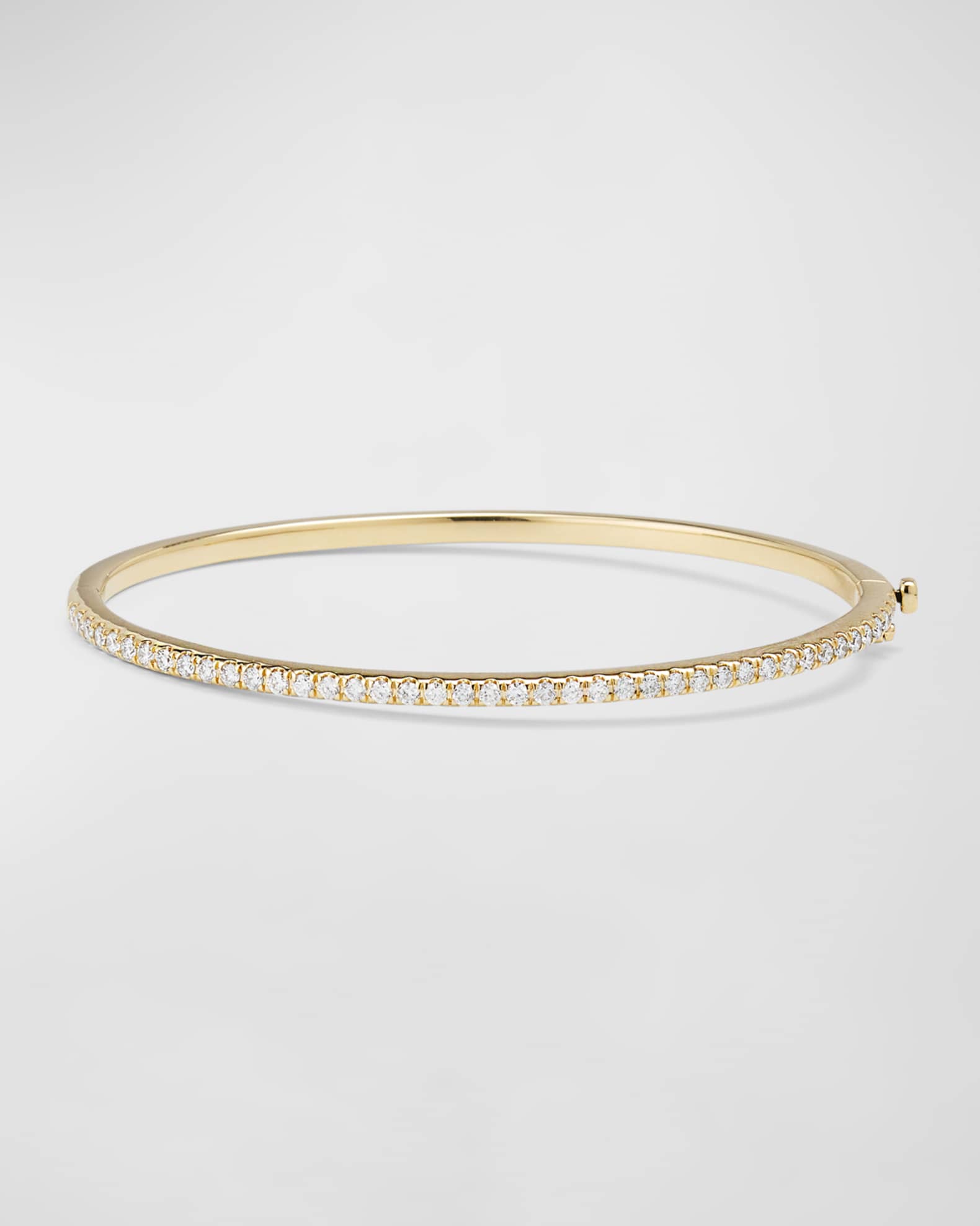 Sydney Evan 14K Yellow Gold Diamond Pave Bangle