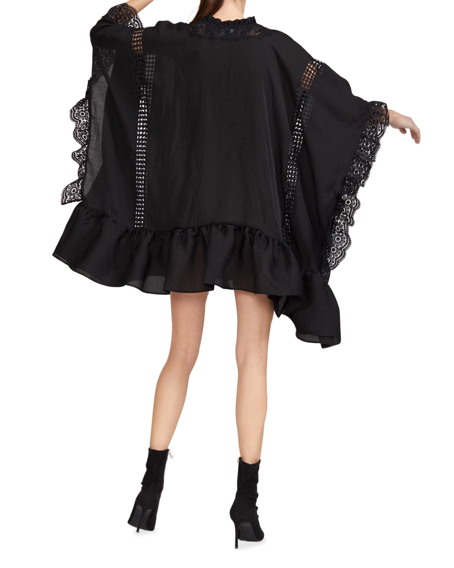Cynthia Rowley Skylar Lace Trim Caftan Neiman Marcus