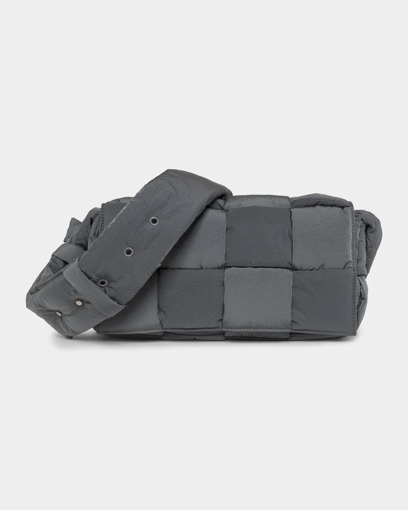 Bottega Veneta Men's Borsa Woven Nylon Crossbody Bag | Neiman Marcus