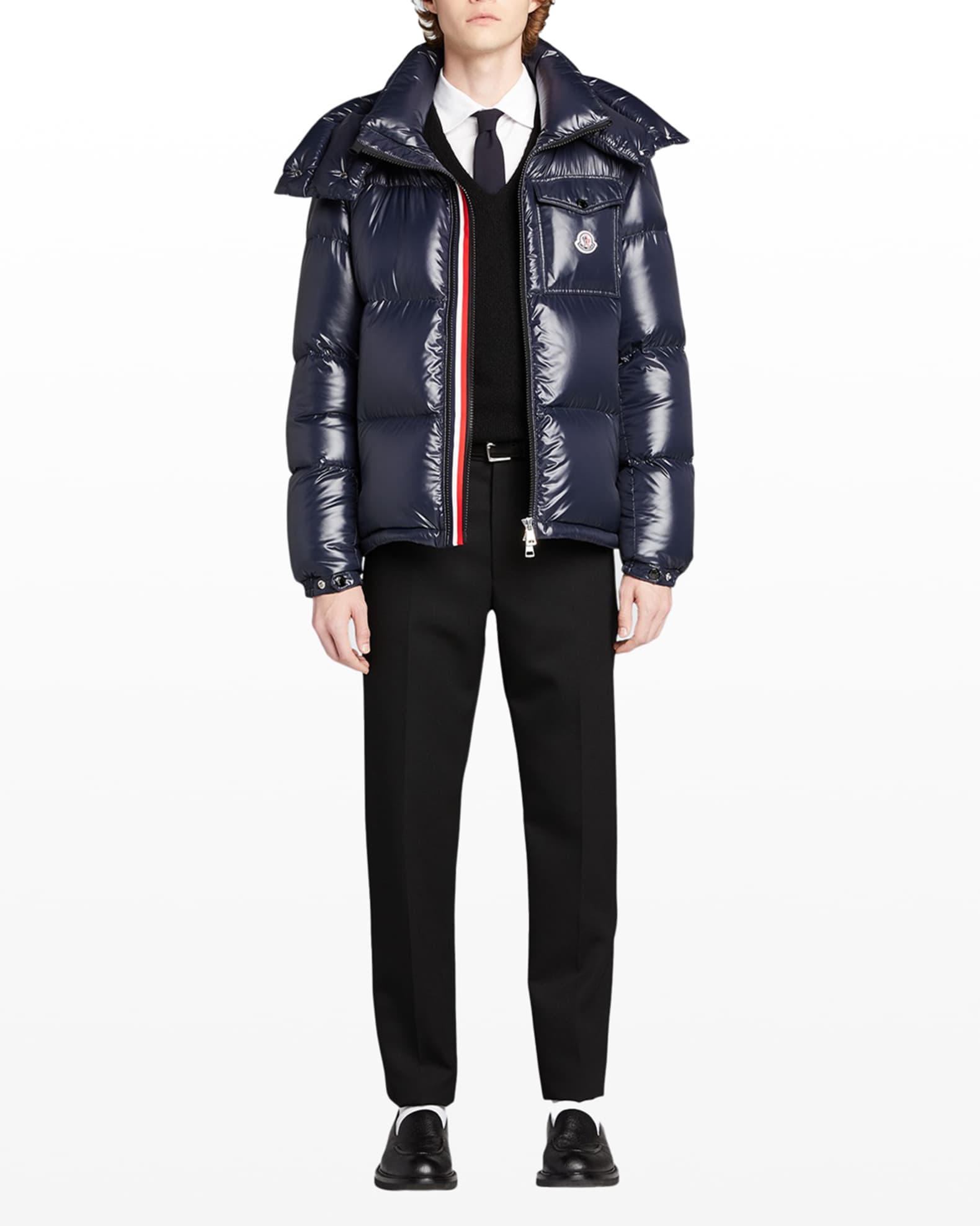 Moncler Men's Montbeliard Shiny Nylon Jacket | Neiman Marcus