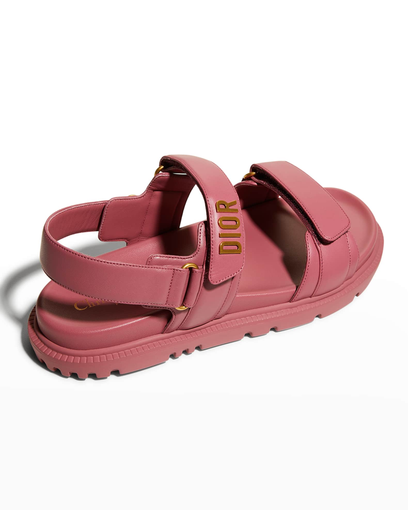 Dior 10MM DIORACT LEATHER SANDAL | Neiman Marcus