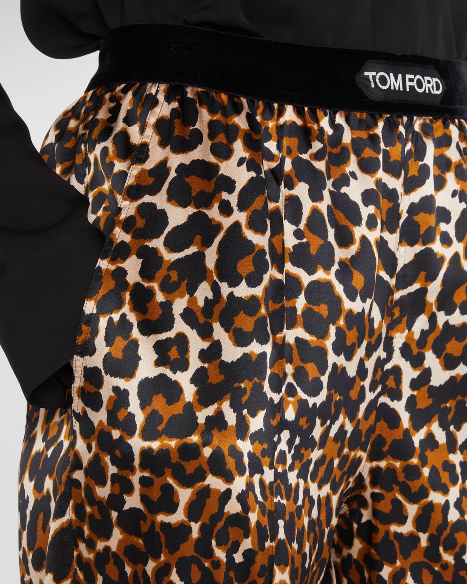 Marcus Silk TOM FORD Pajama Leopard-Print | Pants Neiman