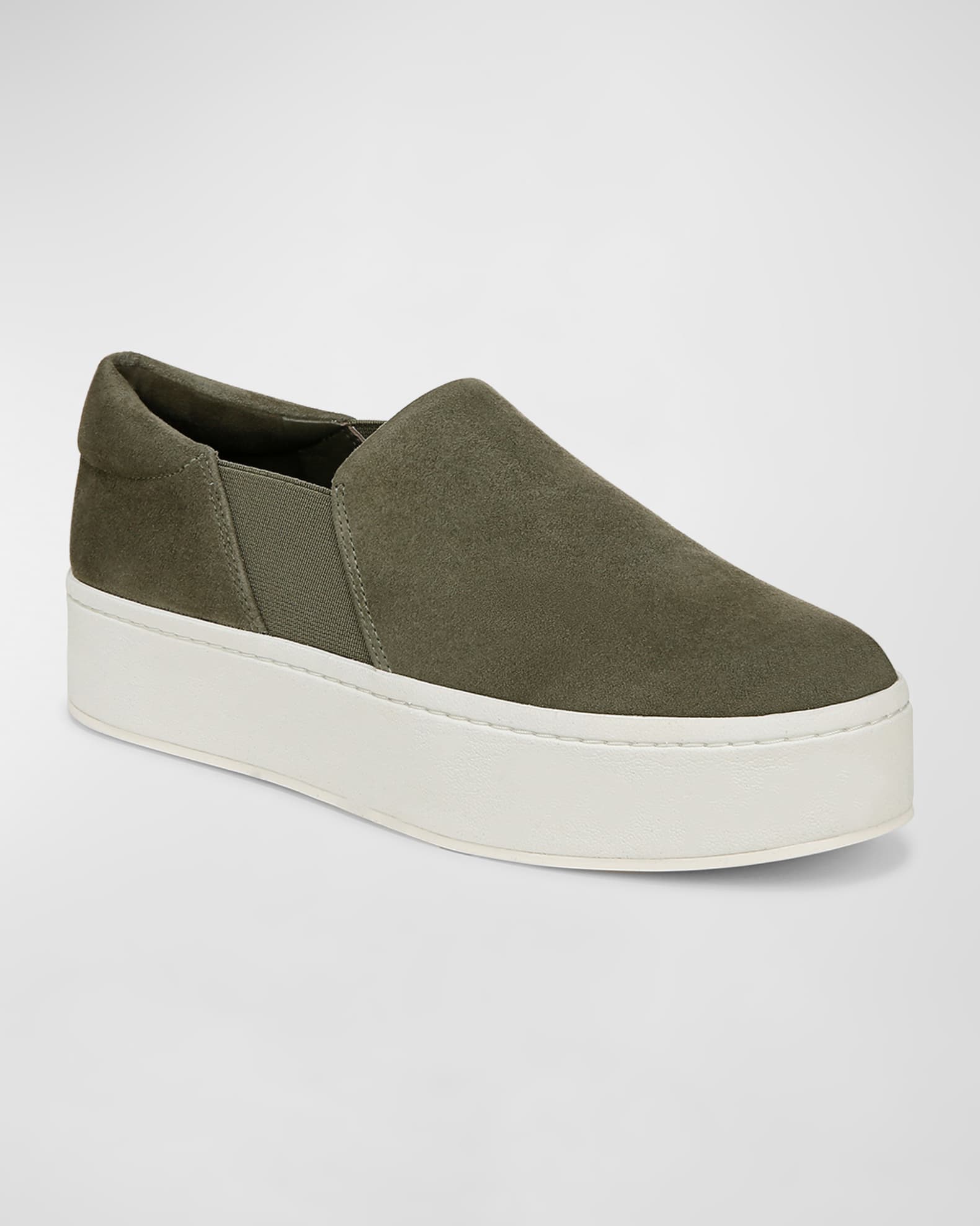 Warren Suede Slip On Platform Sneakers