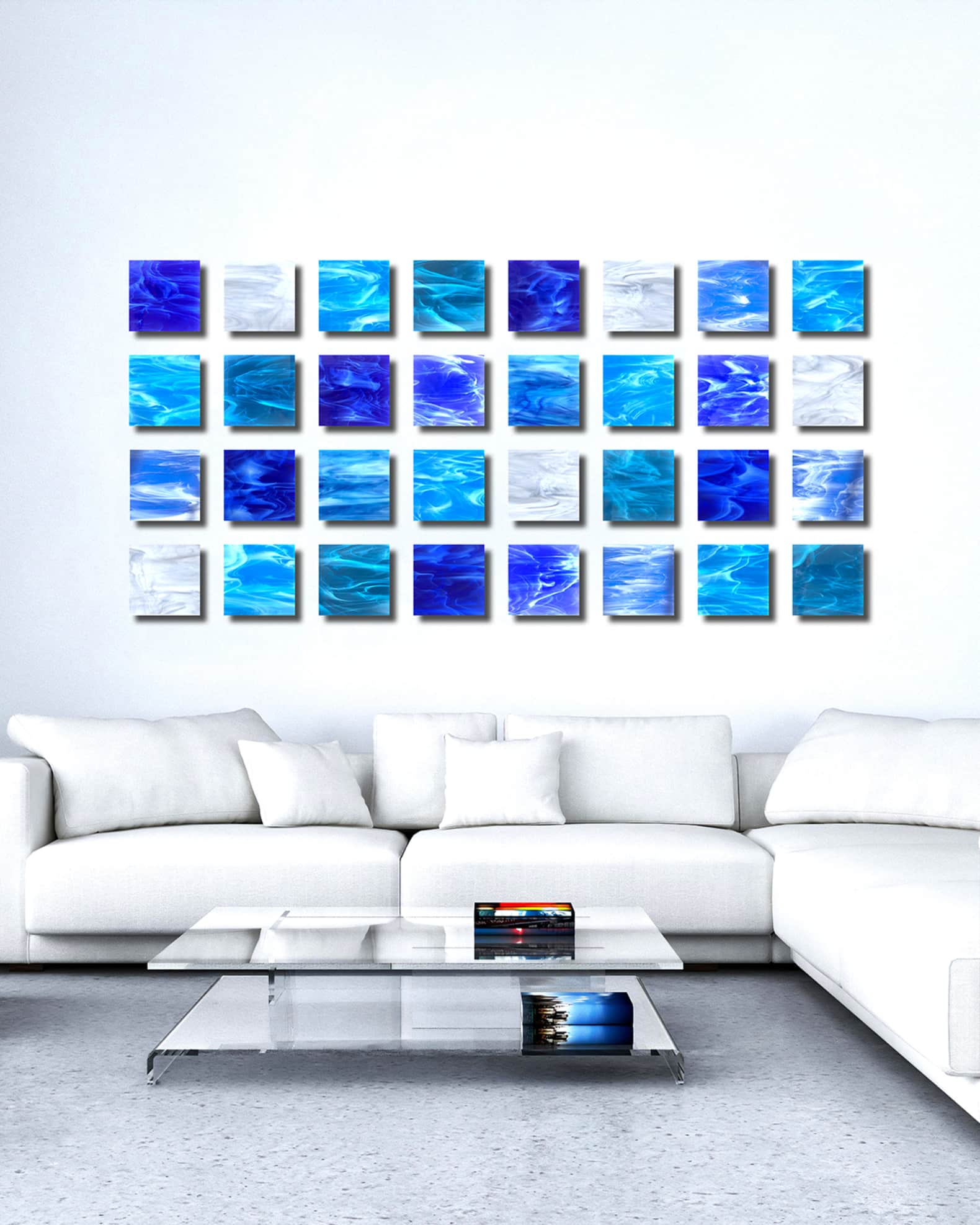 Water Glass Wall Sculpture 1