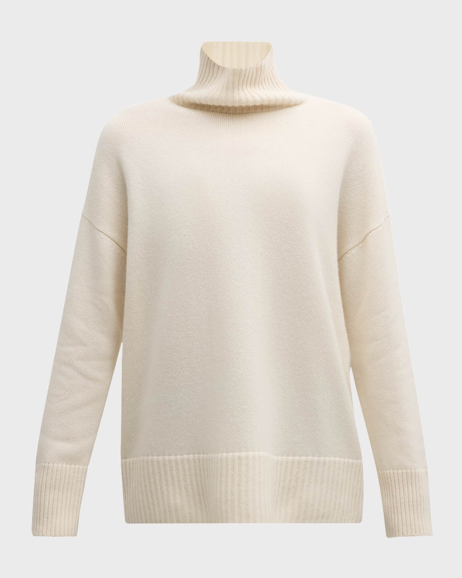 Lafayette 148 New York Chine 3-Ply Cashmere Stand-Collar