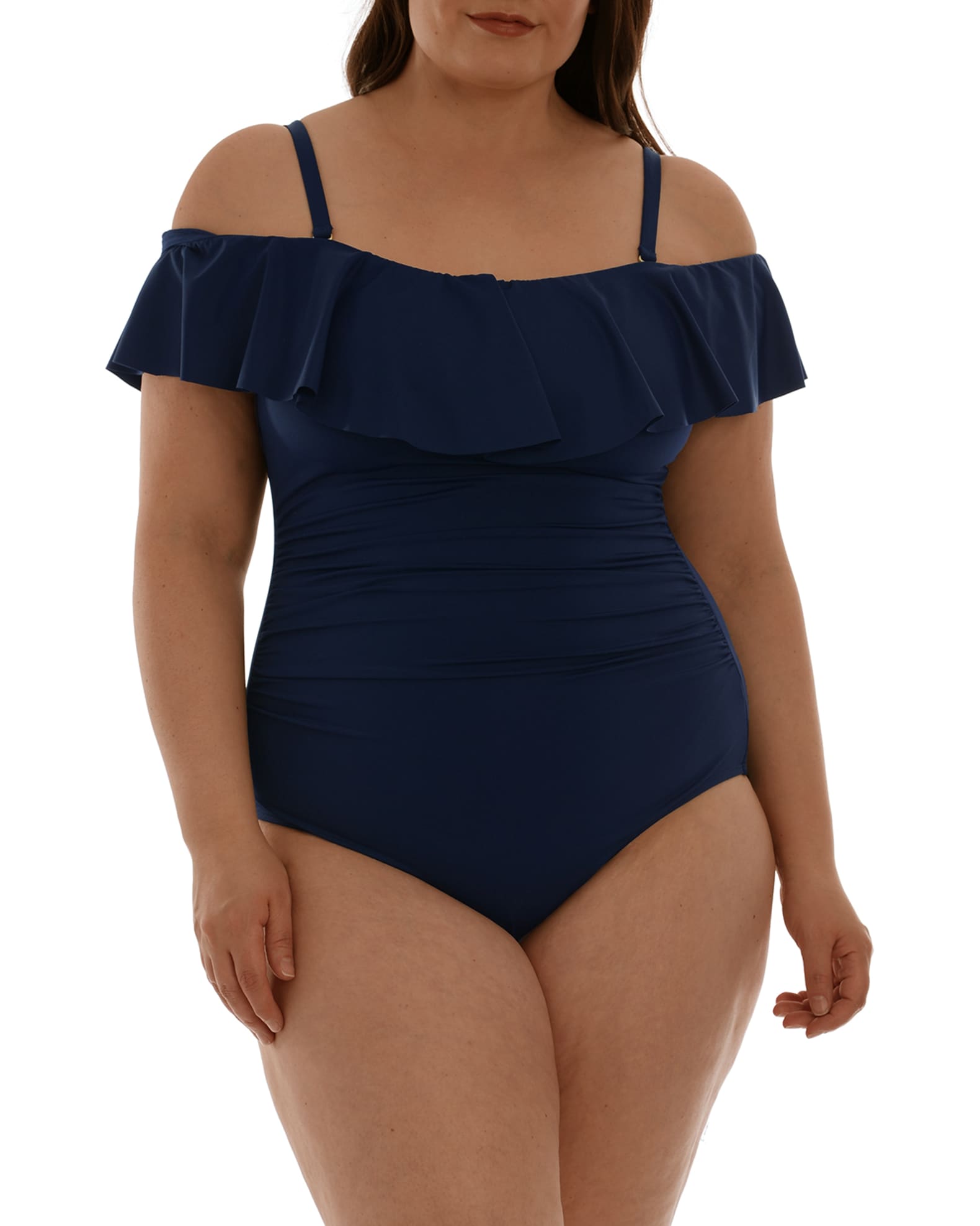 La blanca island hot sale goddess ruffle tankini
