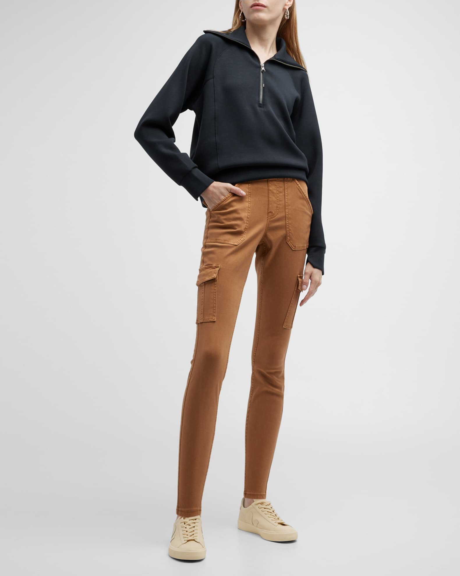 spanx stretch twill ankle cargo pant