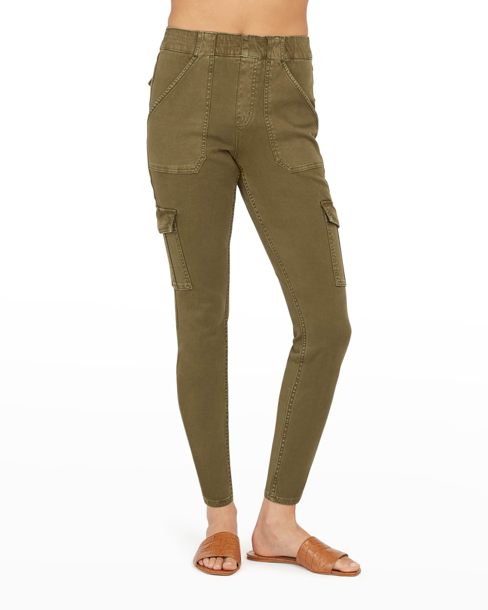 Spanx Stretch Twill Ankle Cargo Pants | Neiman Marcus