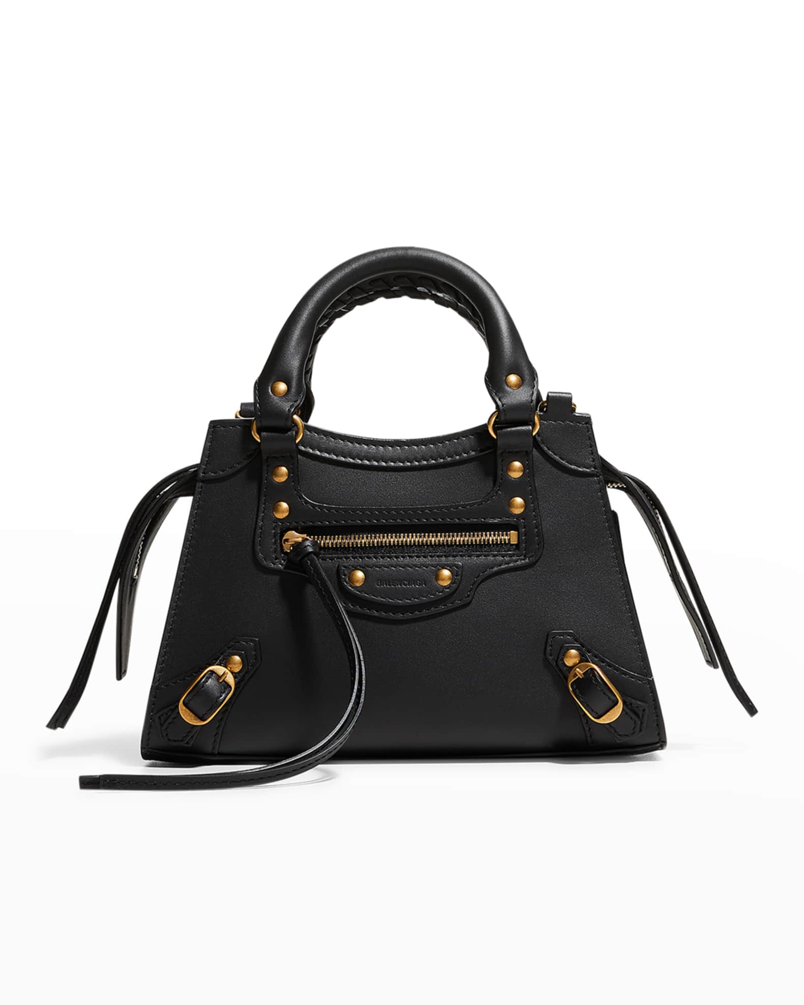 balenciaga neo classic mini leather crossbody bag