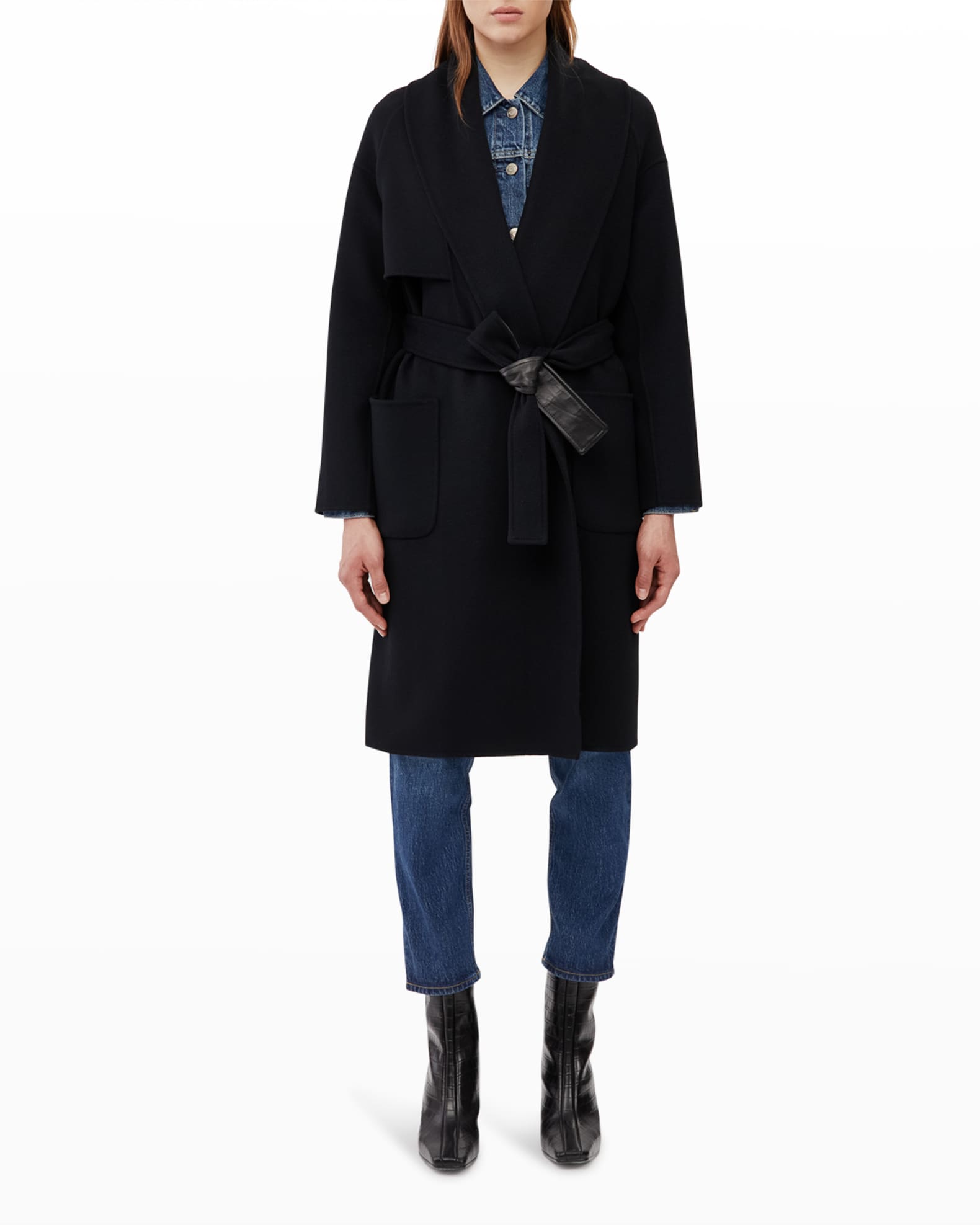 Thalia Belted Wool Coat 1