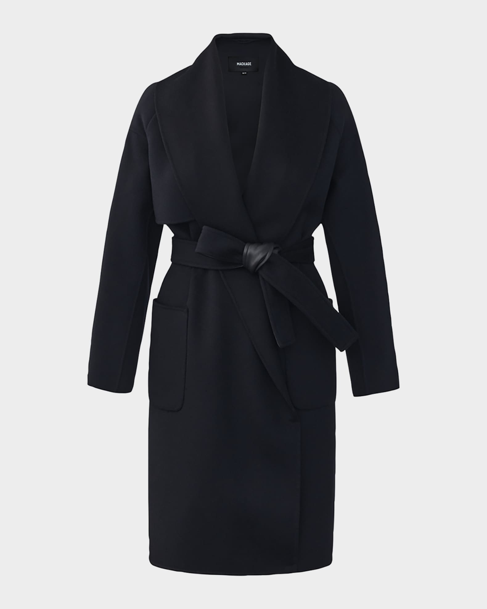 Mackage Thalia Belted Wool Coat Neiman Marcus