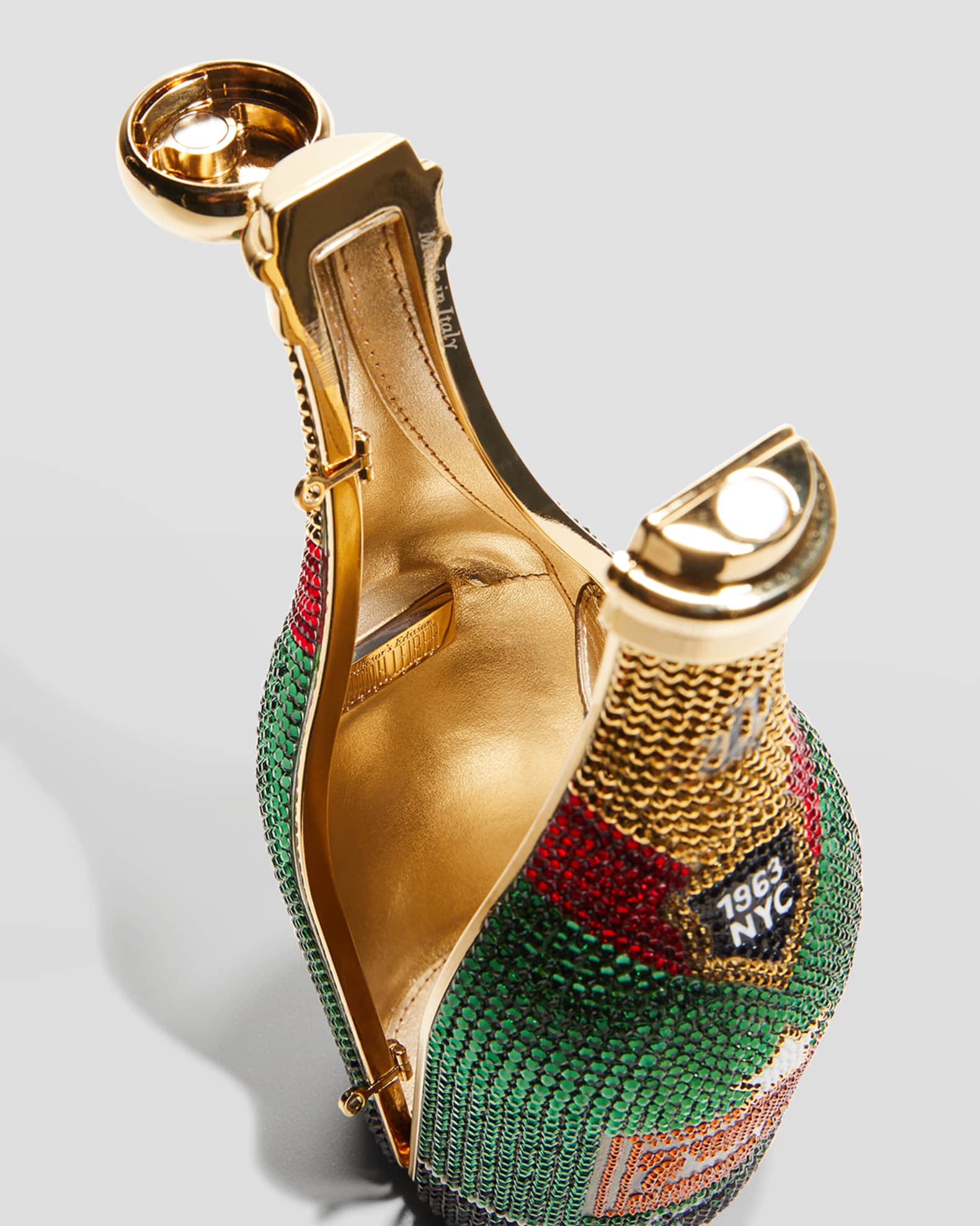 Champagne bottle clutch bag 2025