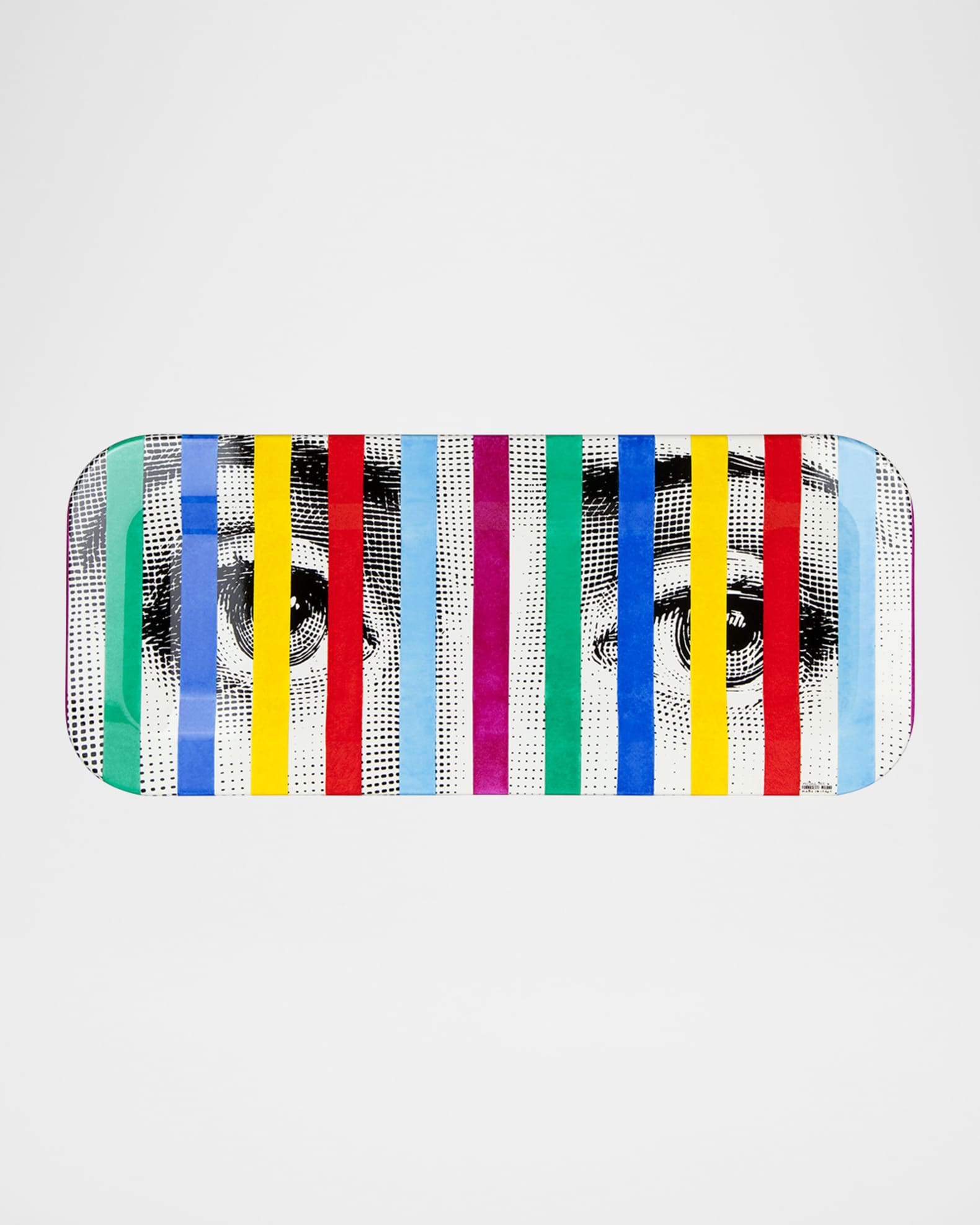 Fornasetti Face Stripes Tray, 9.8