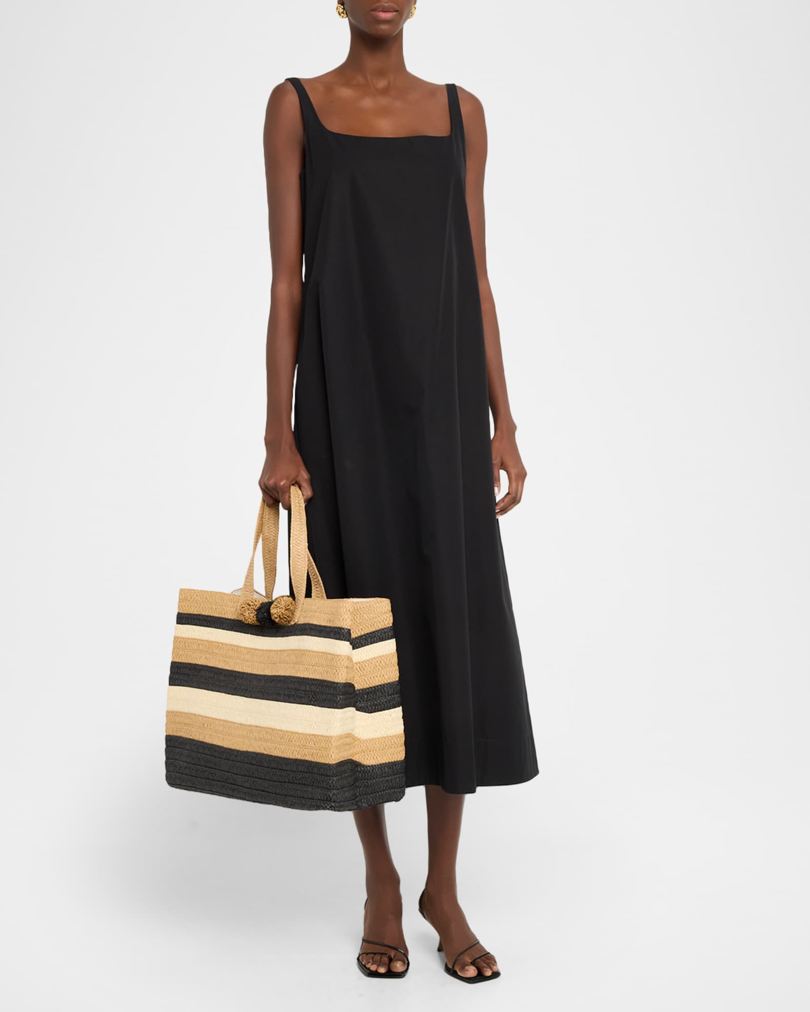 BTB Los Angeles Embroidered Heart Beach Tote Bag | Neiman Marcus