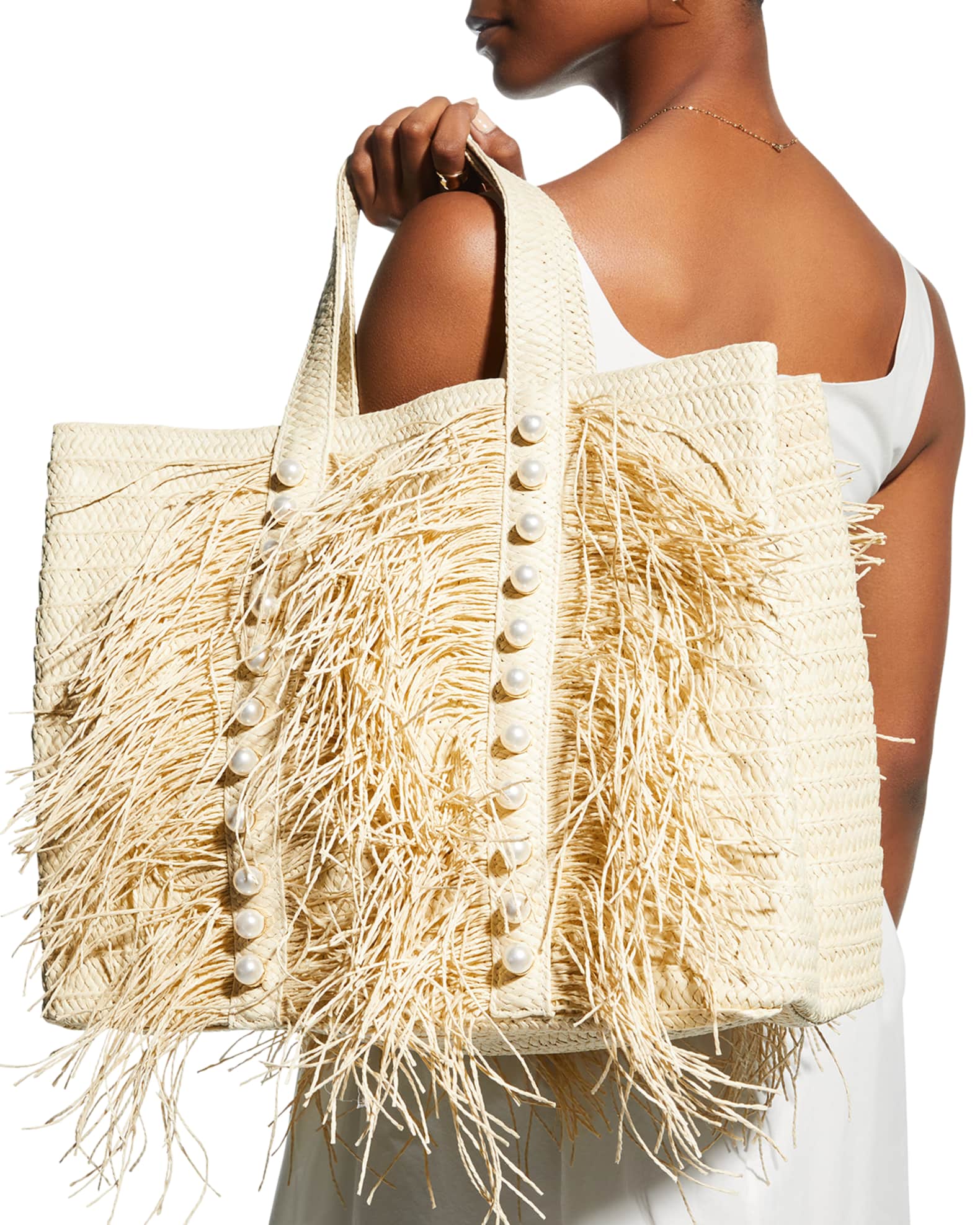 btb los angeles straw tote