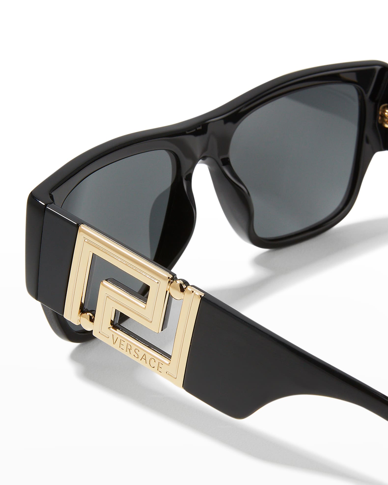 Versace Men's Greca Rectangle Sunglasses | Neiman Marcus