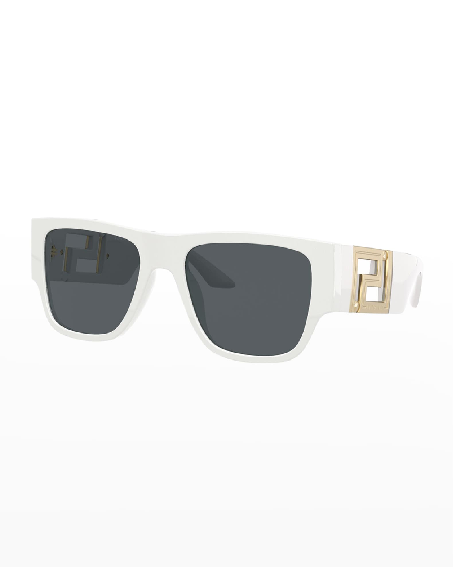 Versace Men's Greca Rectangle Sunglasses | Neiman Marcus