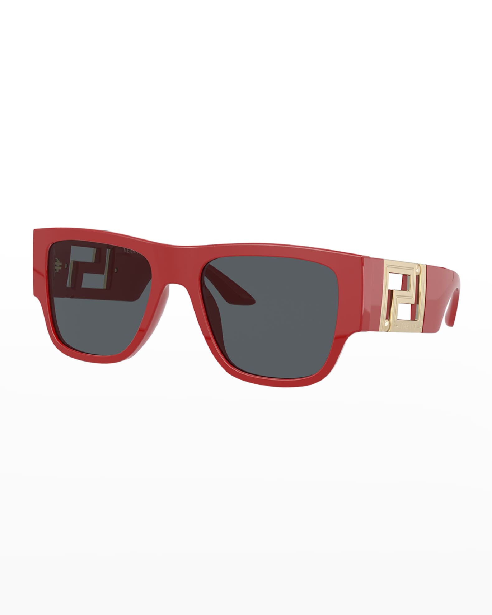 Versace Men's Greca Rectangle Sunglasses Neiman Marcus