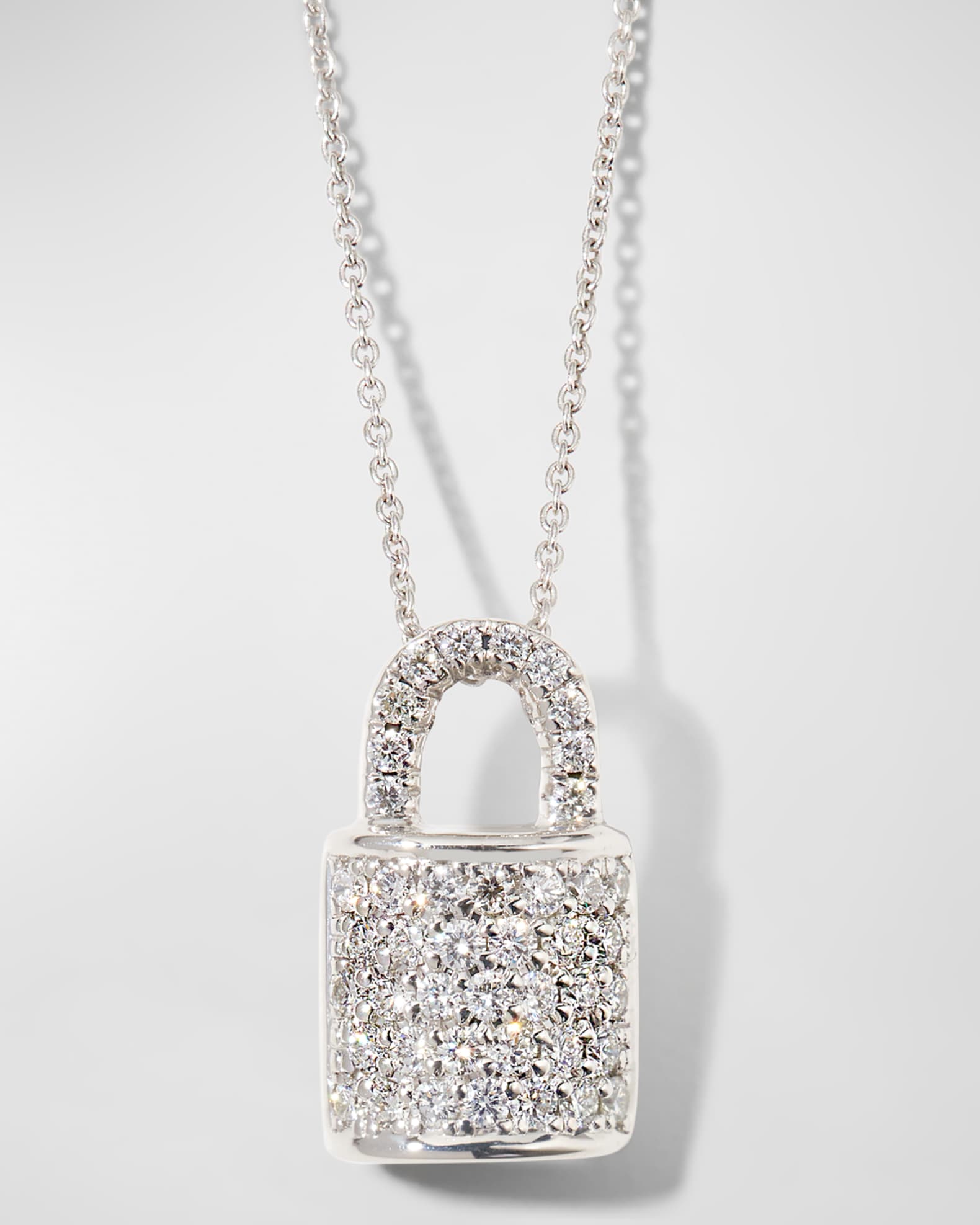 Diamond Lock Tiny Treasure Necklace 0