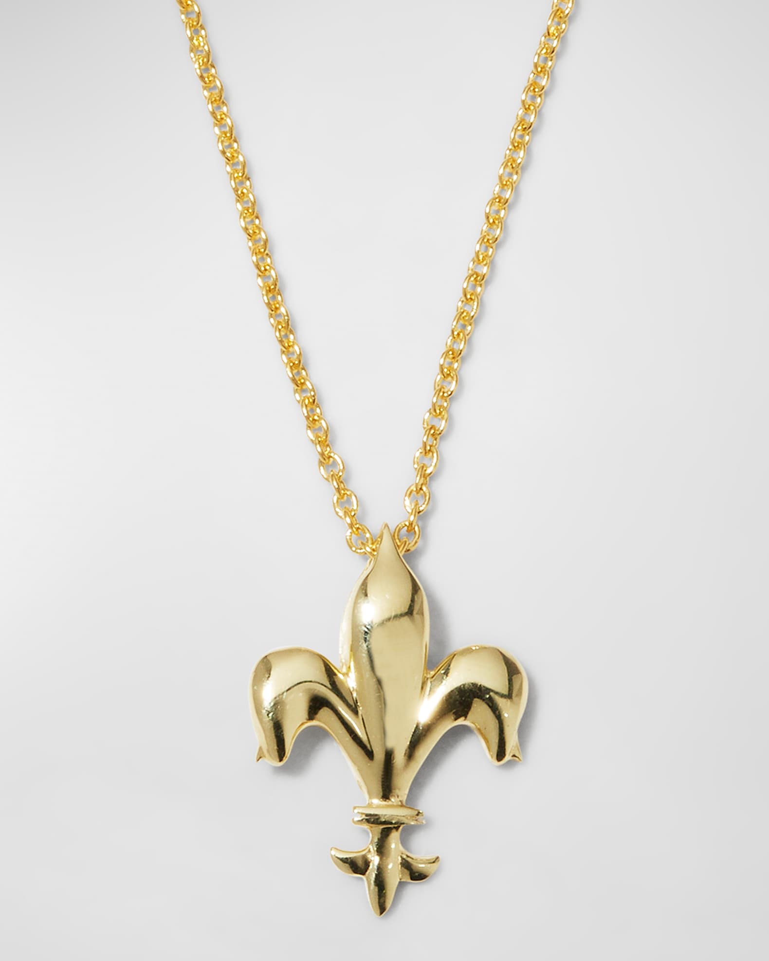 Fleur de Lise Necklace in Yellow Gold 0